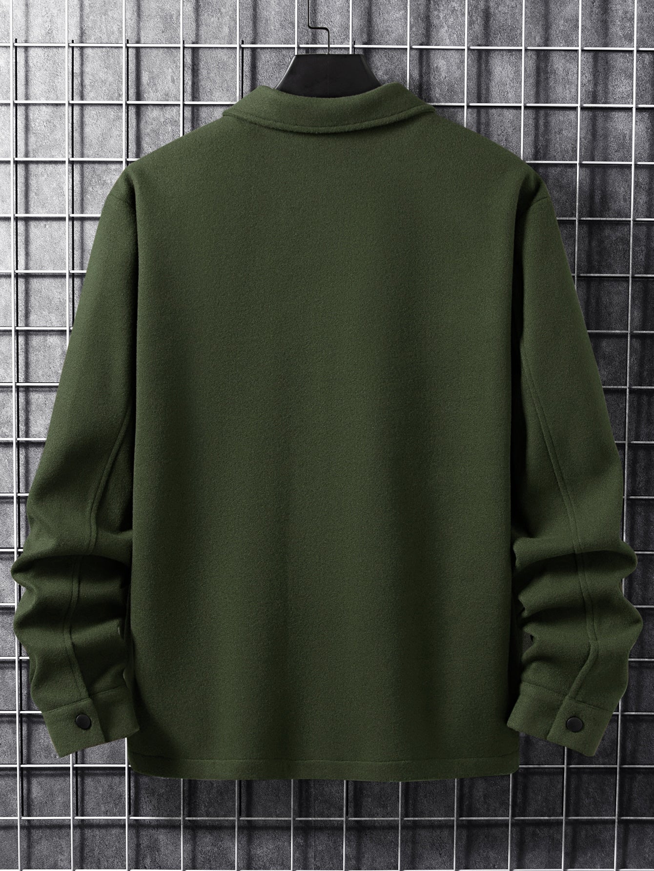 Moletom Masculino Alongado Com Botões E Bolsos Frontais Moletom Masculino Alongado Com Botões E Bolsos Frontais