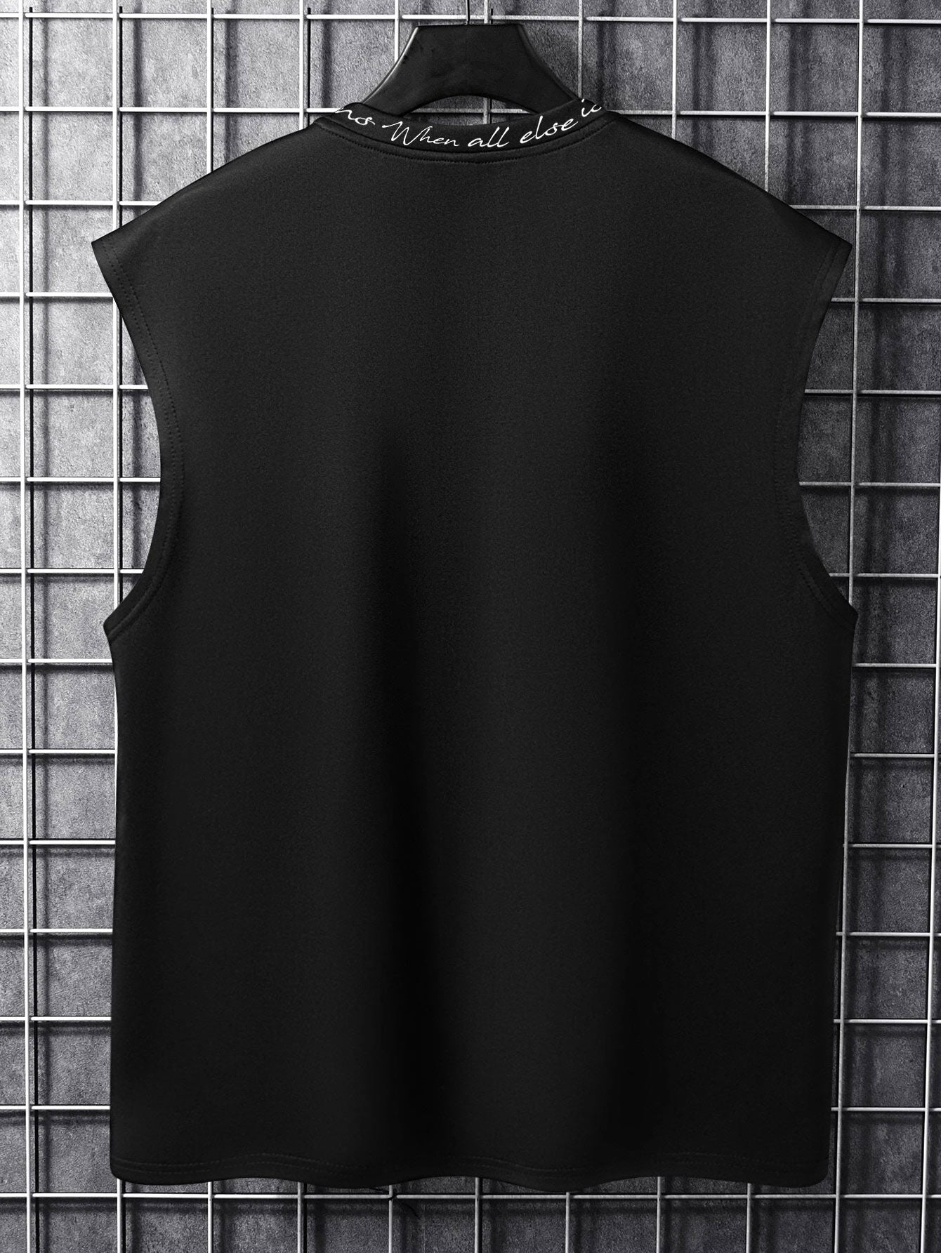 Camiseta Regata Masculina Casual Estampa Letter Camiseta Regata Masculina Casual Estampa Letter