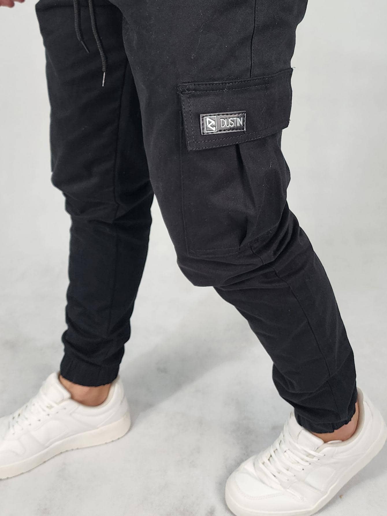 Calça Masculina Jogger Com Bolsos E Cós Ajustável Calça Masculina Cargo Com Correntes E Estilo Streetwear