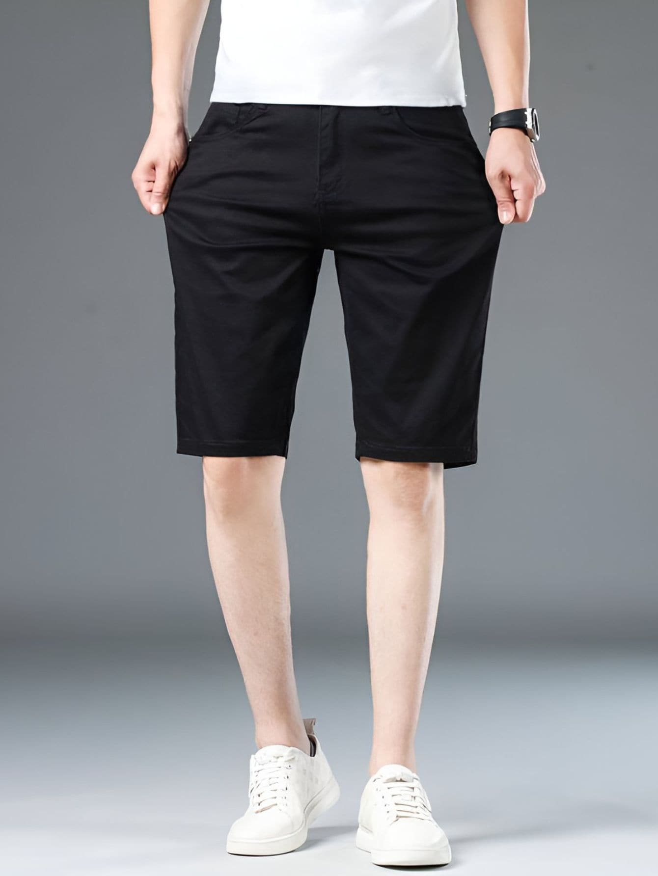 Shorts Masculino Cargo Com Bolsos Laterais Funcionais Shorts Masculino Cargo Com Bolsos Laterais Funcionais