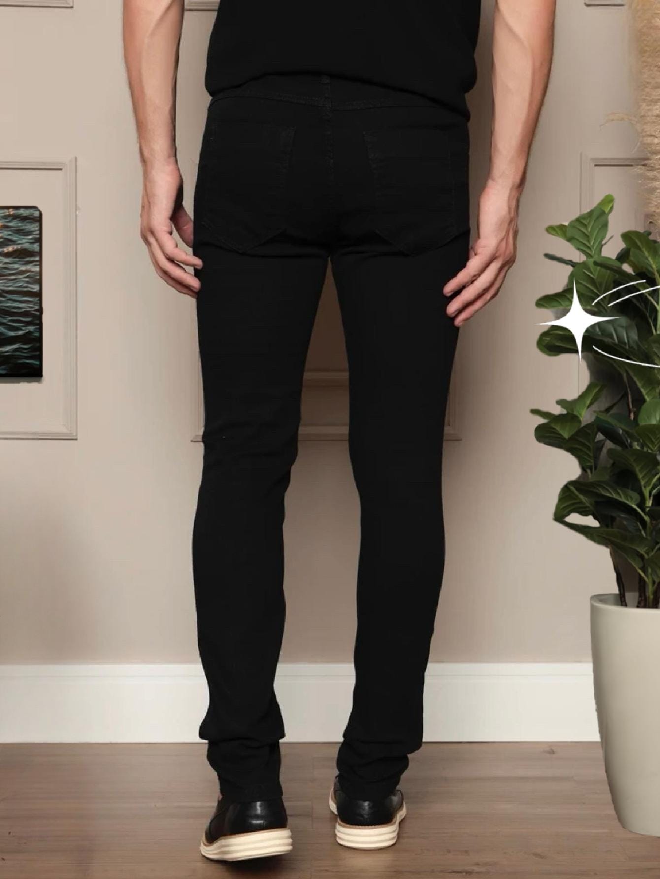 Calça Masculina Jeans Slim Fit Com Design Moderno E Ajuste Perfeito Calça Masculina Jeans Slim Fit Com Design Moderno E