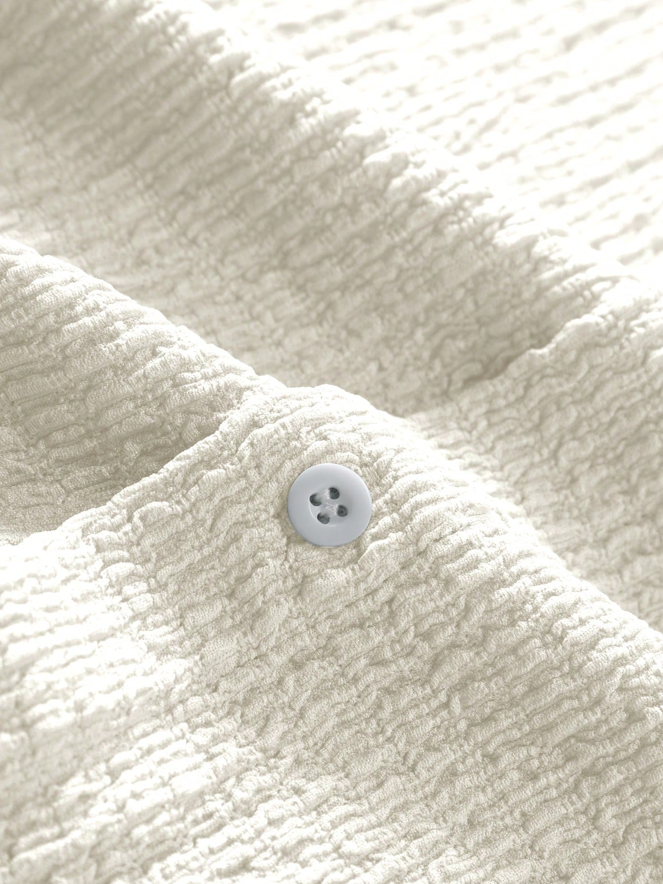 Camisa Masculina De Botão Caimento Leve Textura Fina Camisa Masculina De Botão Caimento Leve Textura Fina