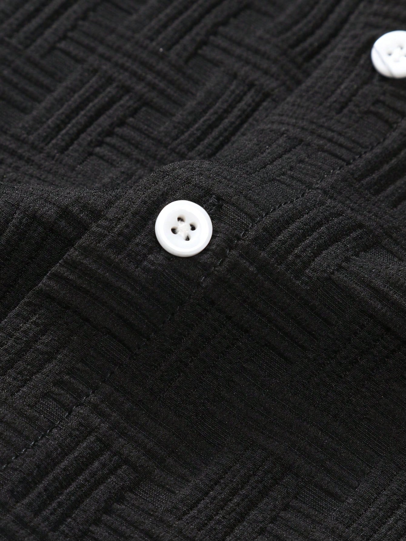 Conjunto Masculino Camisa Texturizada E Shorts Casuais Conjunto Masculino Camisa Texturizada E Shorts Casuais