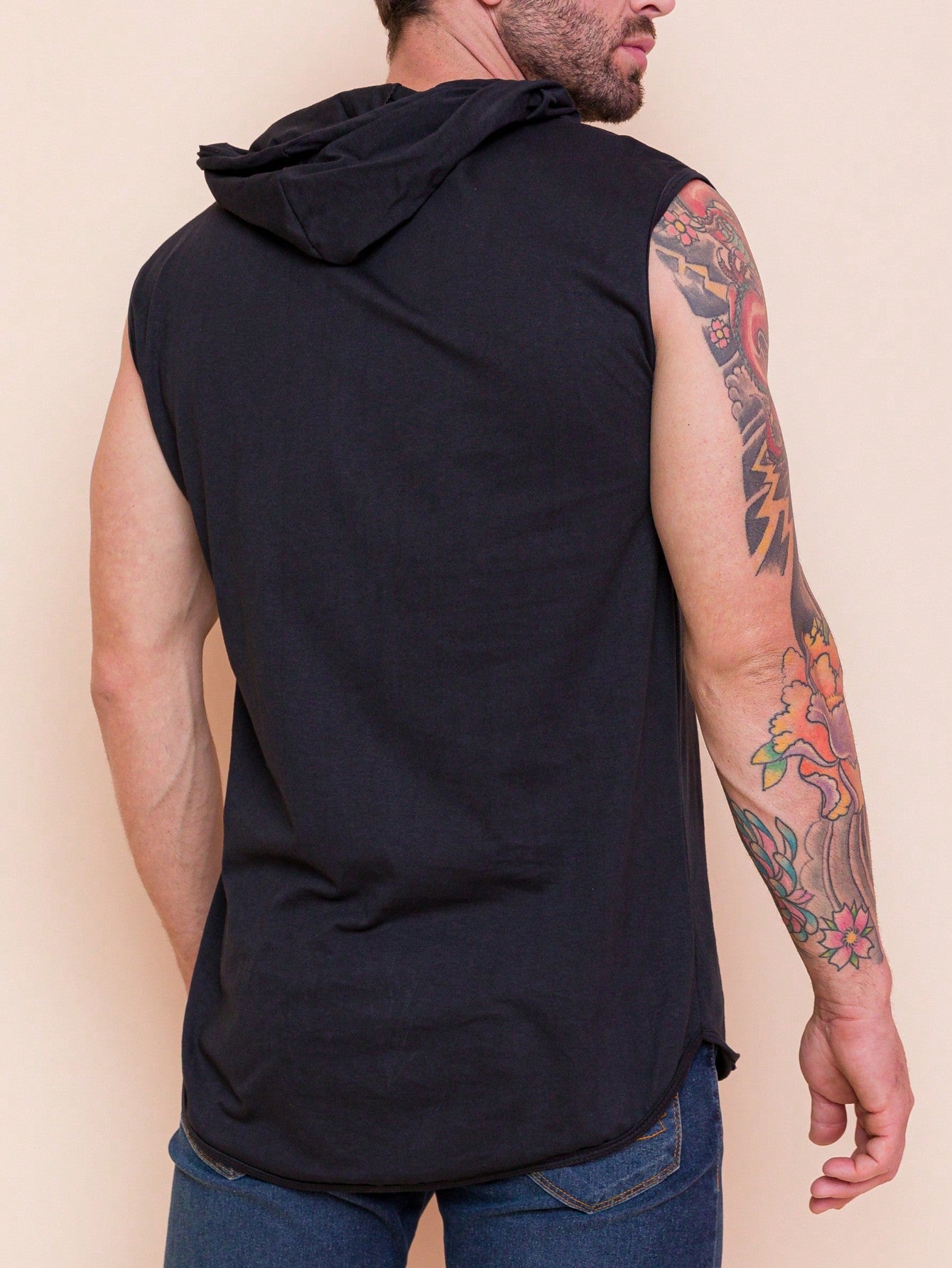 Camiseta Regata Masculina Casual Recorte Estilo Moderno Camiseta Regata Masculina Casual Recorte Estilo Moderno