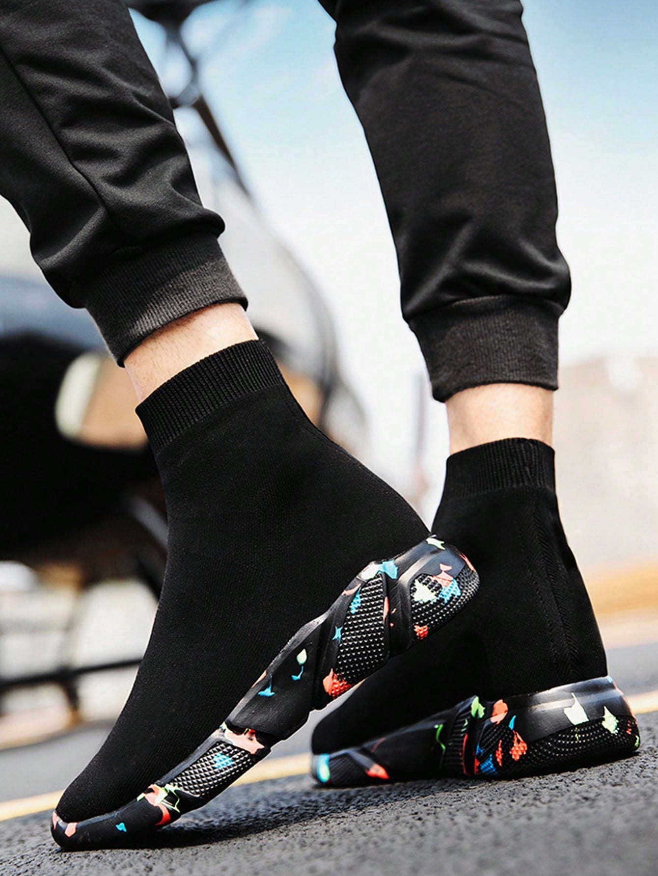 Tênis Masculino Casual Slip Resistant Amortecimento Médio Top Tênis Masculino Casual Slip Resistant Amortecimento Médio