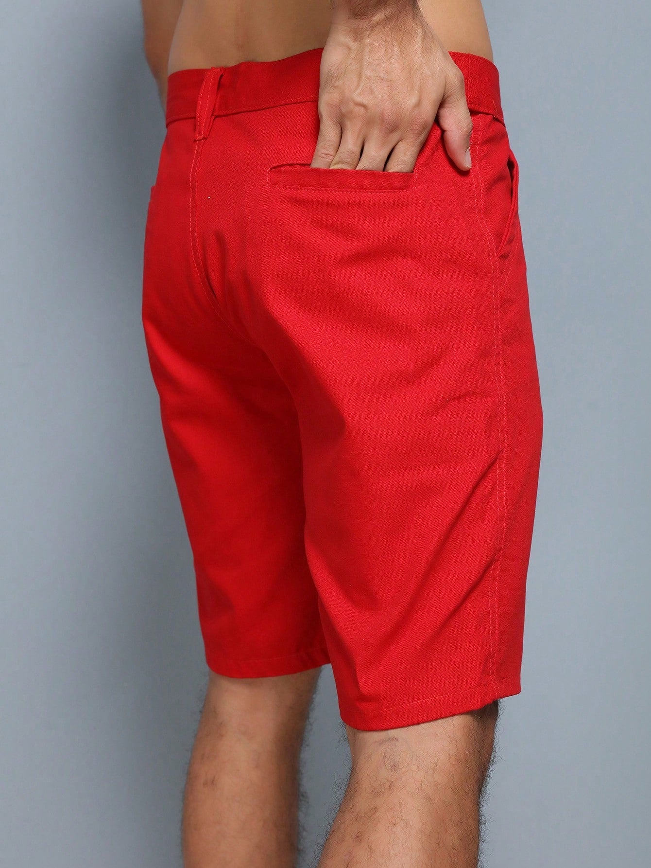Shorts Masculino Casual Com Faixa Lateral Estilizada Vermelho / PP Shorts Masculino Casual Com Faixa Lateral Estilizada