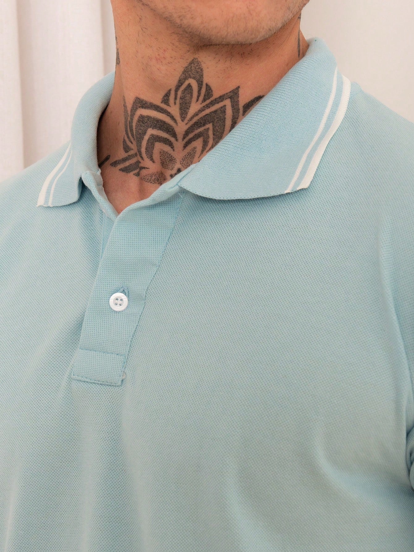 Camisa Polo Masculina Casual Estampa De Listras Gola Tradicional Camisa Polo Masculina Casual Estampa De Listras Gola