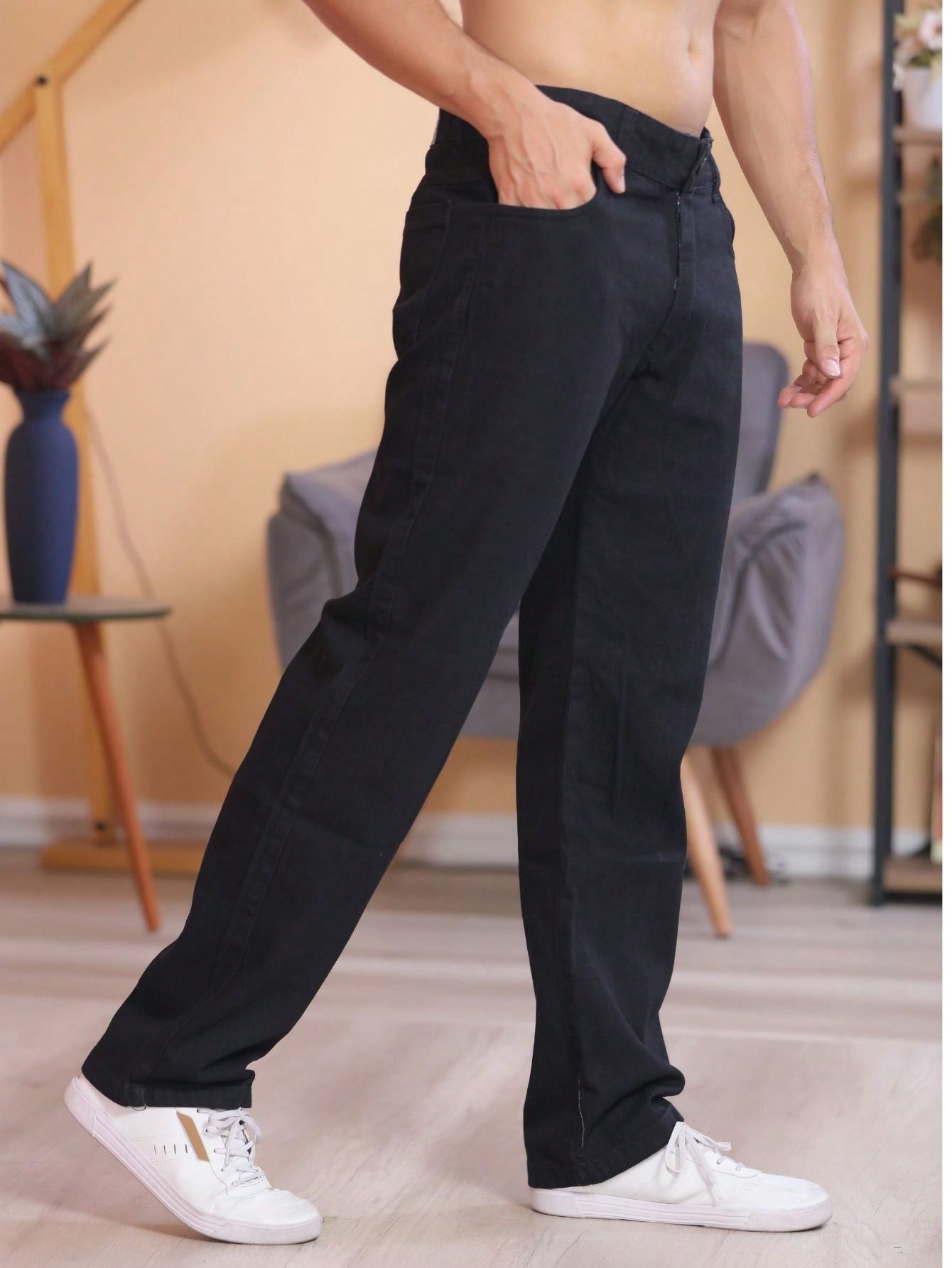 Calça Masculina Jeans Tradicional Reta Tecido Resistente E Corte Calça Masculina Jeans Tradicional Reta Tecido