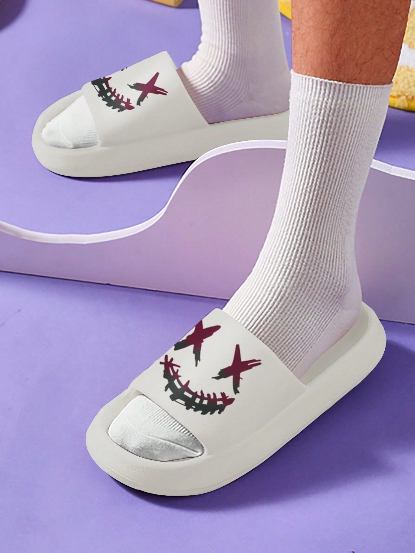 Chinelo Masculino Casual Estampado Versátil Solado EVA Chinelo Masculino Casual Estampado Versátil Solado EVA