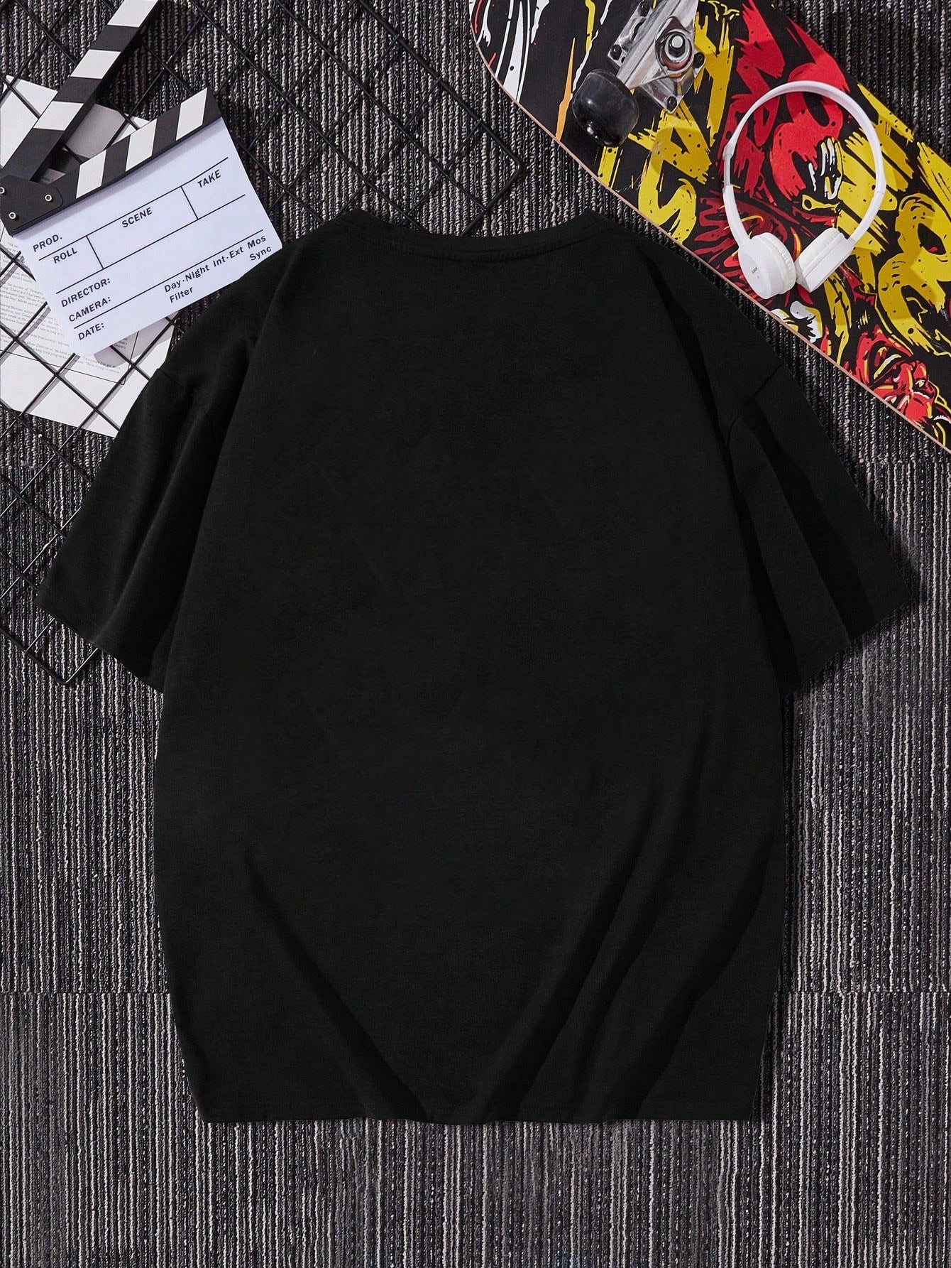 Camiseta Masculina Oversized Estampa Fantasma Urbana Camiseta Masculina Oversized Estampa Fantasma Urbana