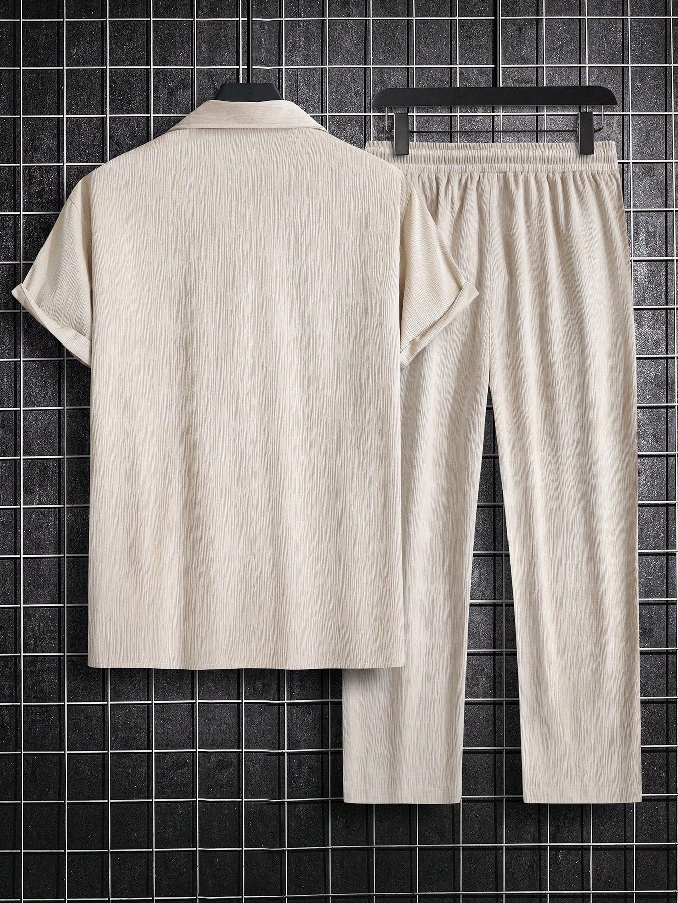 Conjunto Masculino Camisa Manga Curta E Calça Básica Casual Conjunto Masculino Camisa Manga Curta E Calça Básica Casual