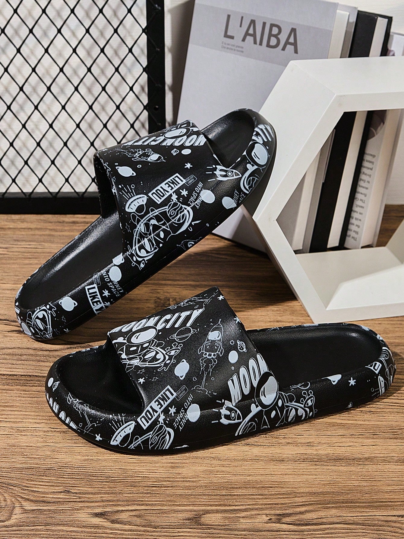 Chinelo Masculino Casual Estampado Versátil Para Uso Diário Chinelo Masculino Casual Estampado Versátil Para Uso Diário