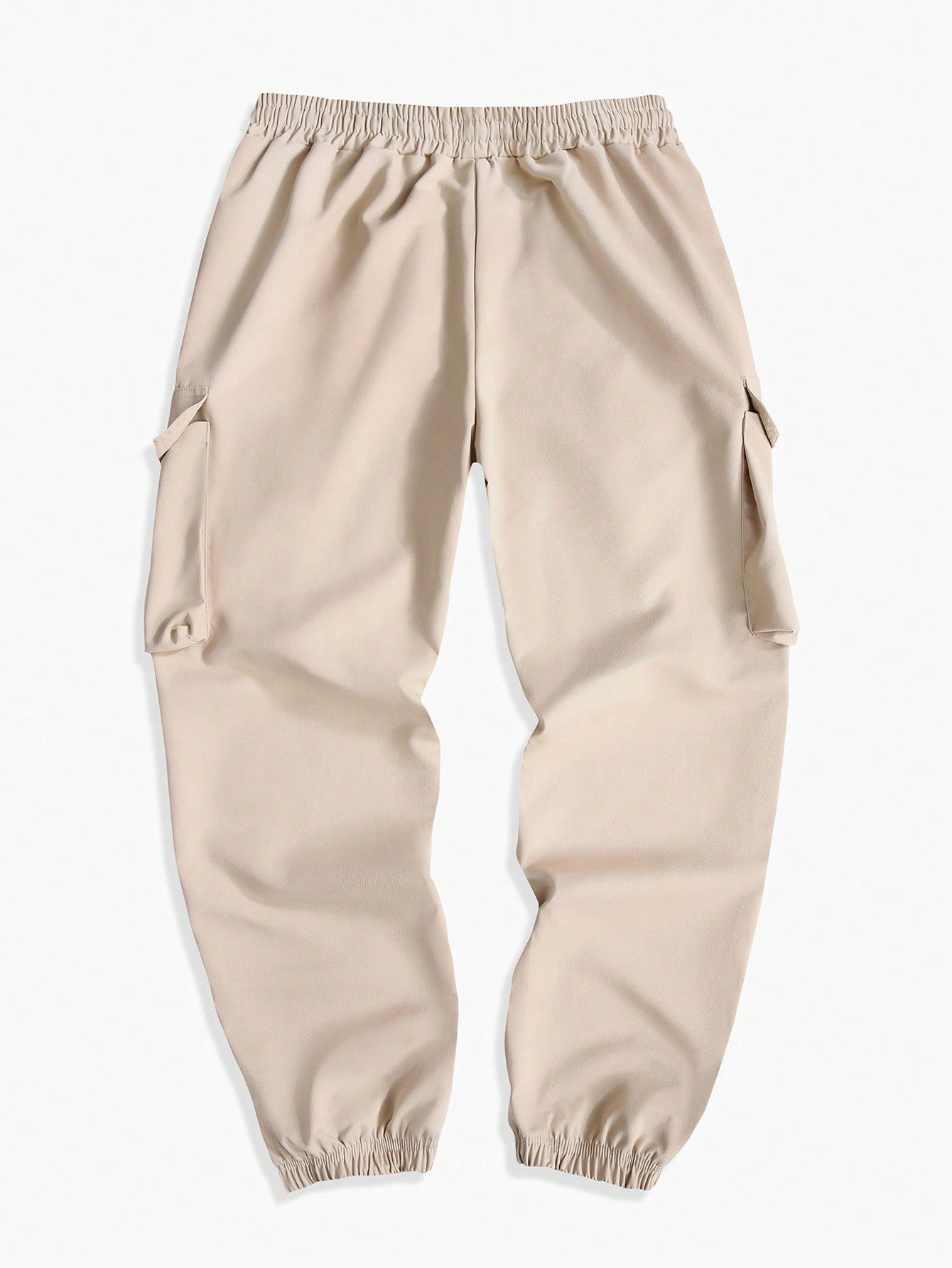 Calça Masculina Cargo Solta Com Estampa Dragão E Cós Ajustável Calça Masculina Cargo Solta Com Estampa Dragão E Cós