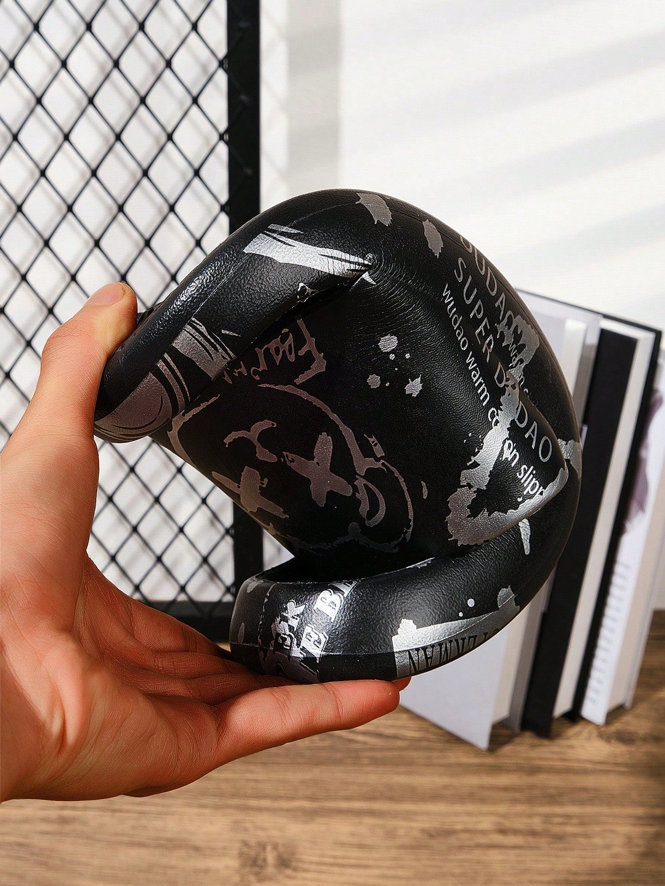 Chinelo Masculino Casual Estampado Urso Antiderrapante Confortável Chinelo Masculino Casual Estampado Urso