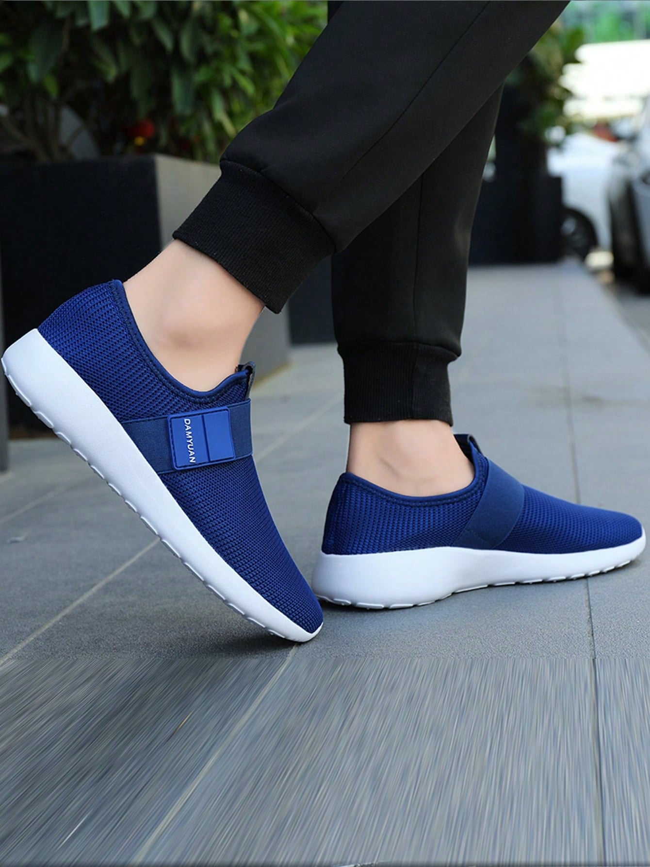 Tênis Masculino Chunky Slip On Leve Respirável Antiderrapante Tênis Masculino Chunky Slip On Leve Respirável