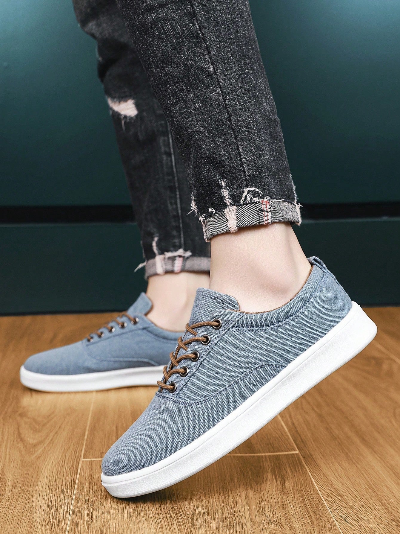 Tênis Masculino Casual Tecido Respirável Estilo Leve Azul / 36 Tênis Masculino Casual Tecido Respirável Estilo Leve