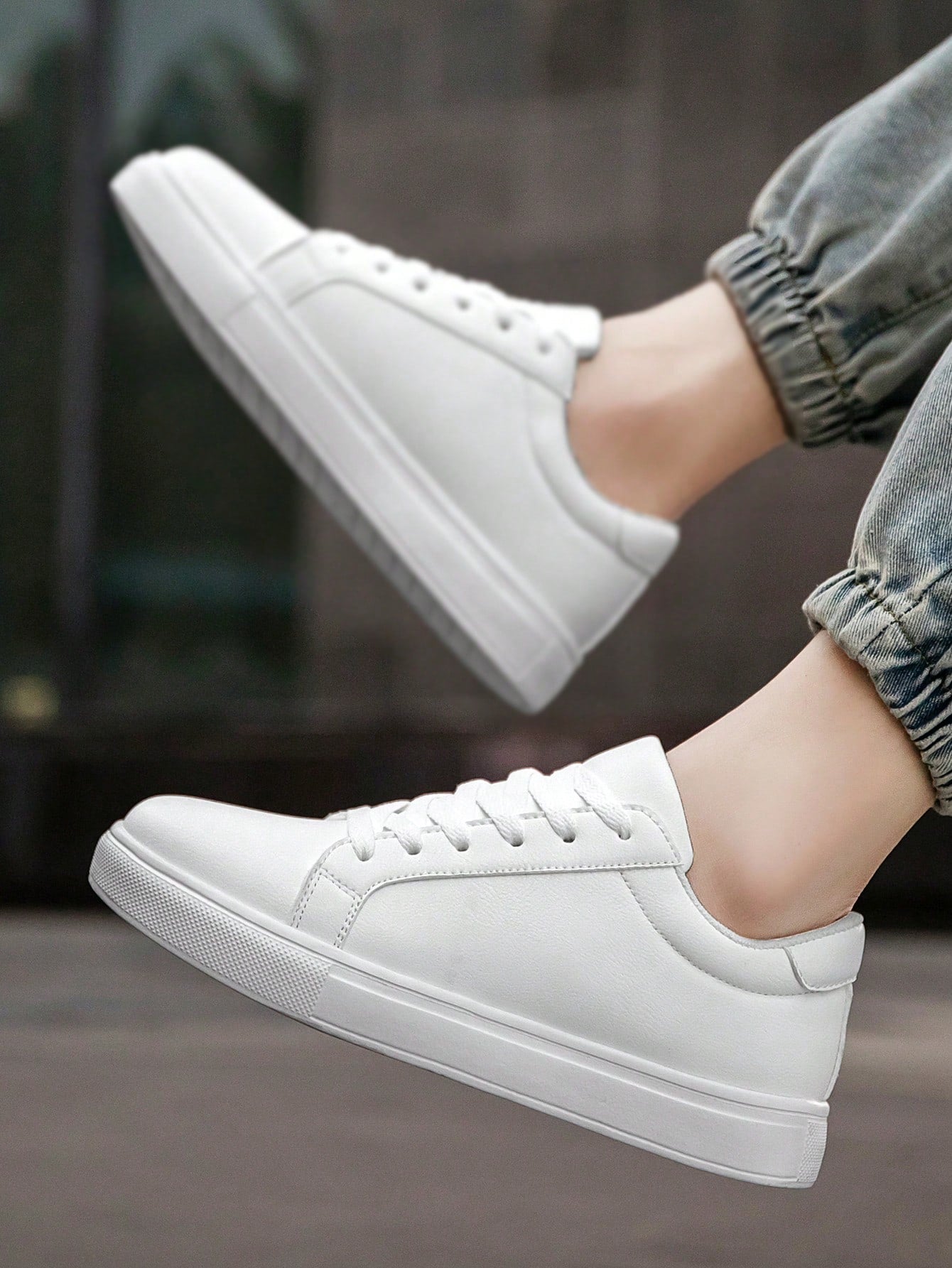 Tênis Masculino Casual Básico Solado Reto Confortável Tênis Masculino Casual Básico Solado Reto Confortável