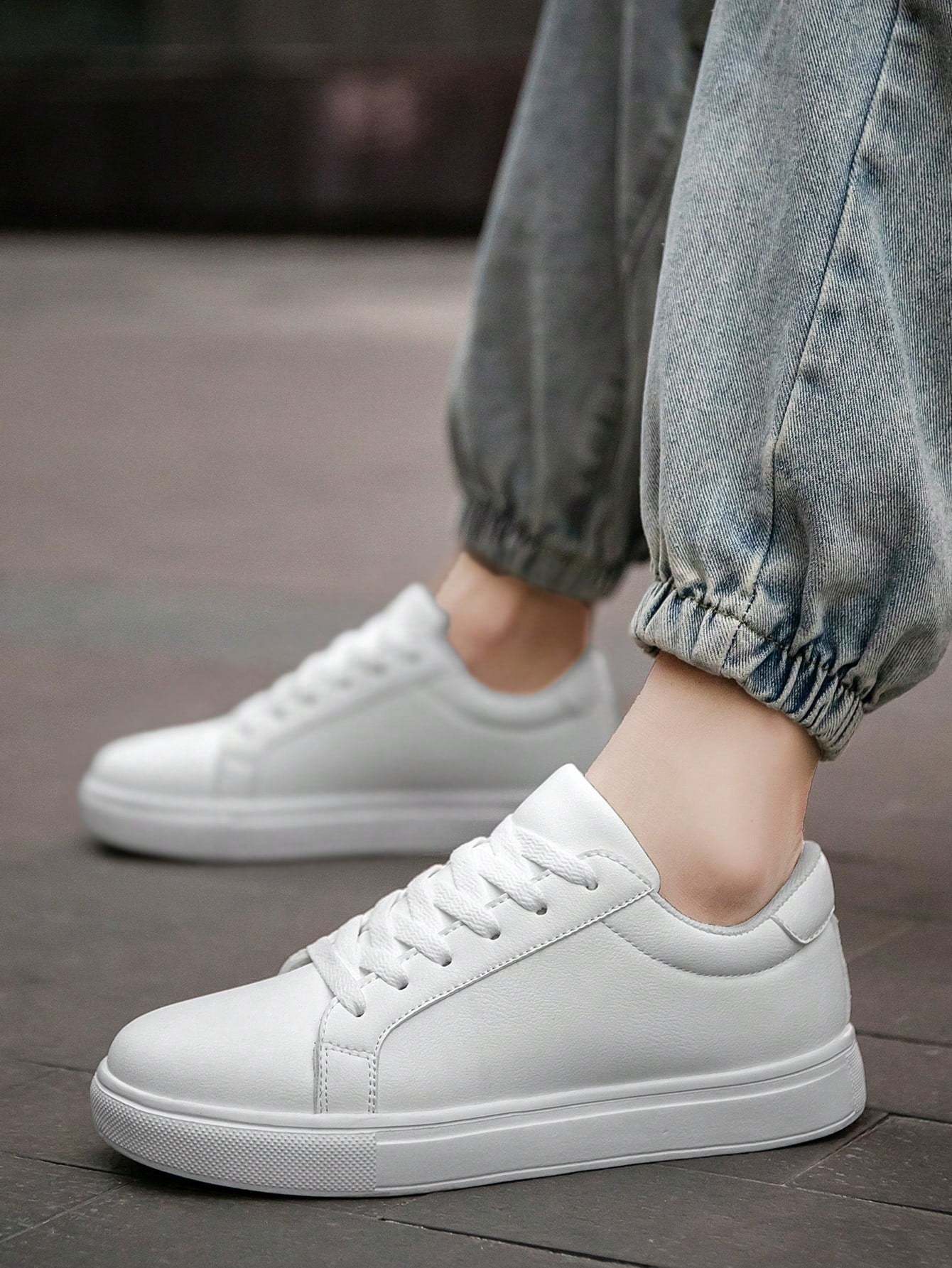 Tênis Masculino Casual Básico Solado Reto Confortável Tênis Masculino Casual Básico Solado Reto Confortável