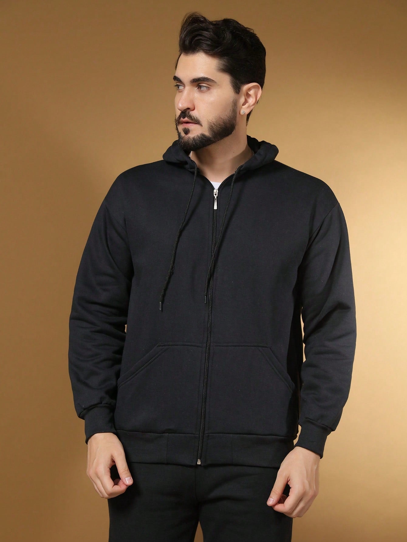 Conjunto Masculino Moletom Com Capuz E Calça Jogger Tradicional Conjunto Masculino Moletom Com Capuz E Calça Jogger