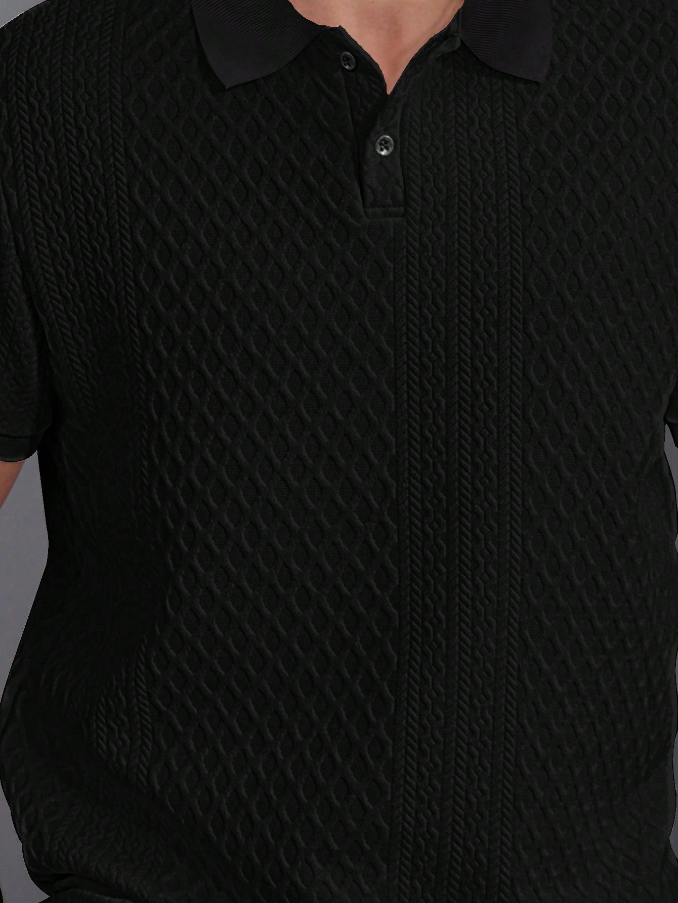 Camisa Polo Masculina Estilo Tricot Acabamento Refinado Camisa Polo Masculina Estilo Tricot Acabamento Refinado