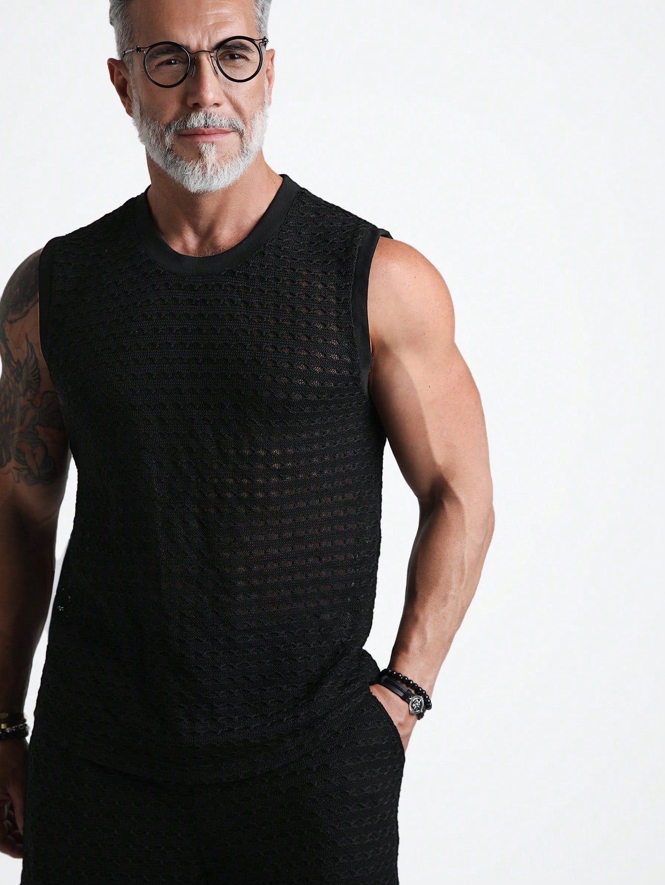 Conjunto Masculino Regata Lisa E Shorts Com Bolsos E Cós Elástico Conjunto Masculino Regata Lisa E Shorts Com Bolsos E