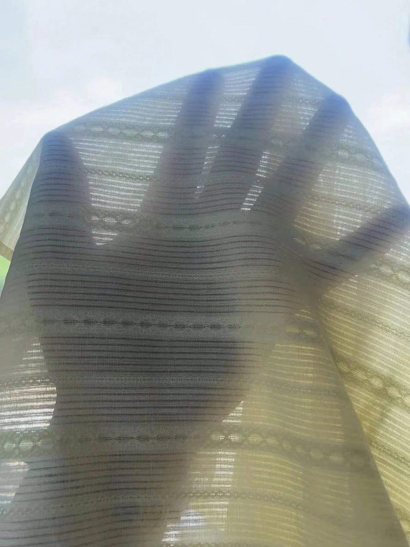 Camisa Masculina De Botão Transparente Listras Estilo Ousado Camisa Masculina De Botão Transparente Listras Estilo