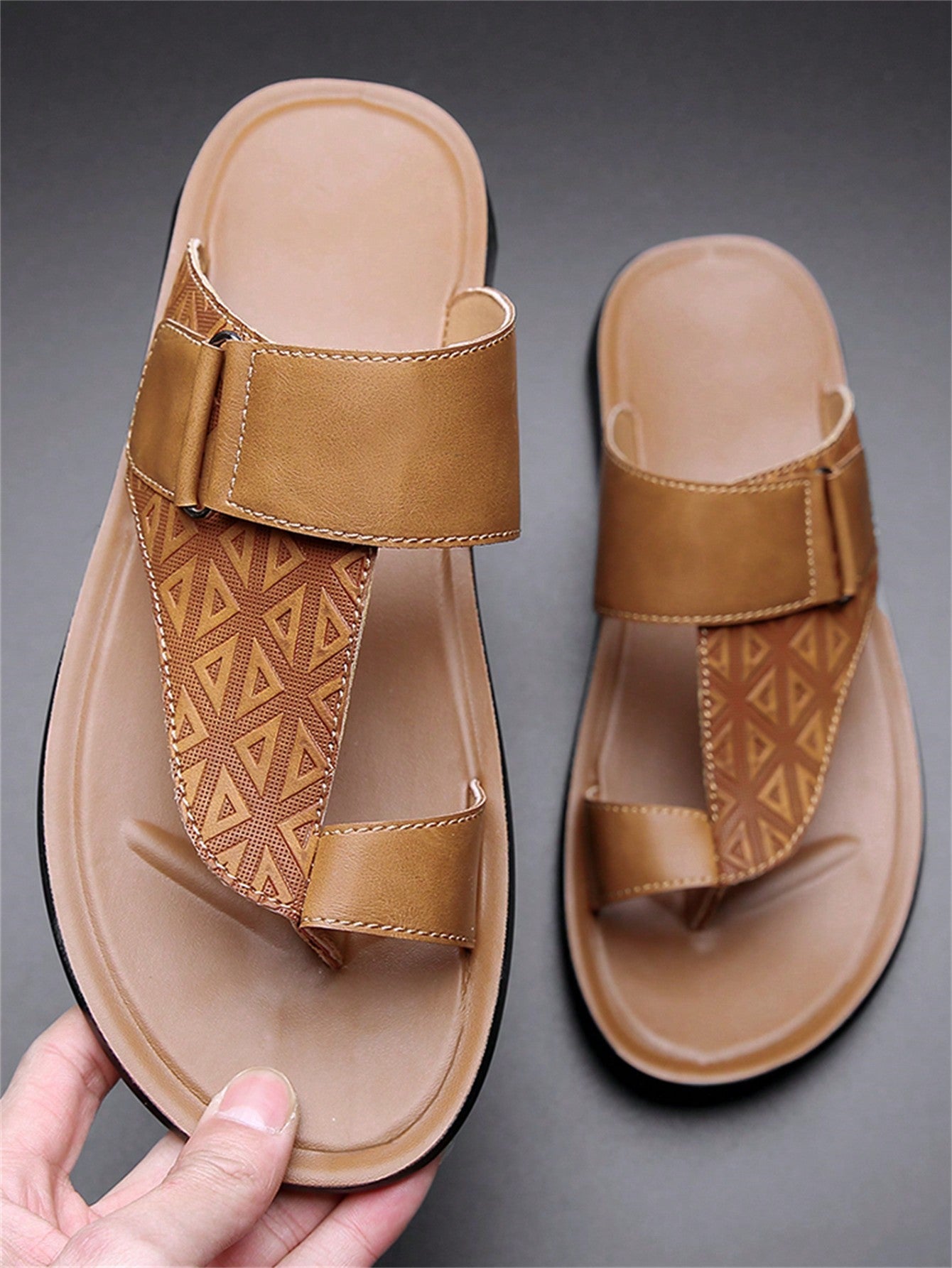 Chinelo Masculino De Dedo Casual Solado Macio Antiderrapante Chinelo Masculino De Dedo Casual Solado Macio