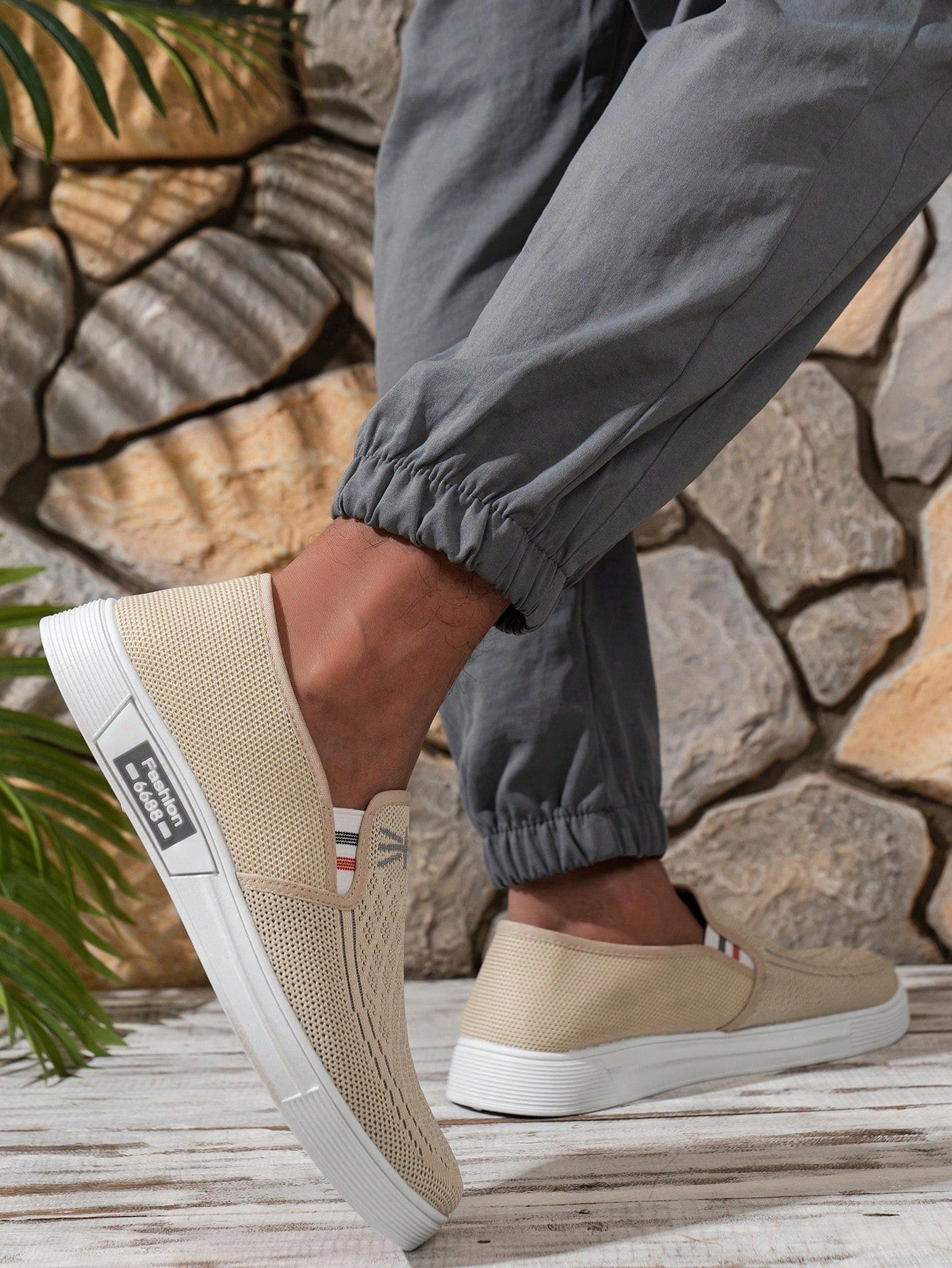 Tênis Masculino Slip-On Malha Respirável Leve Casual Tênis Masculino Slip-On Malha Respirável Leve Casual