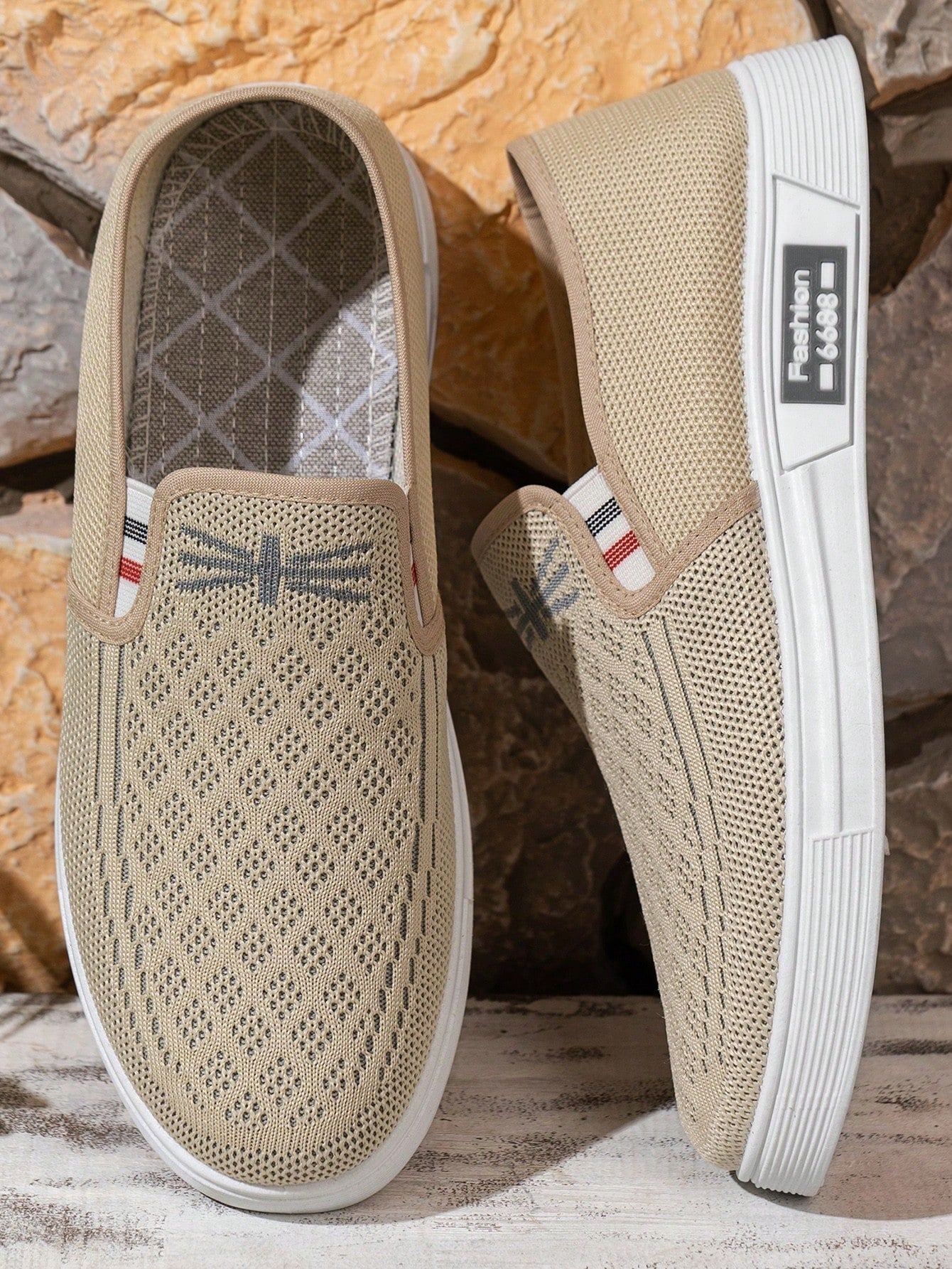 Tênis Masculino Slip-On Malha Respirável Leve Casual Tênis Masculino Slip-On Malha Respirável Leve Casual