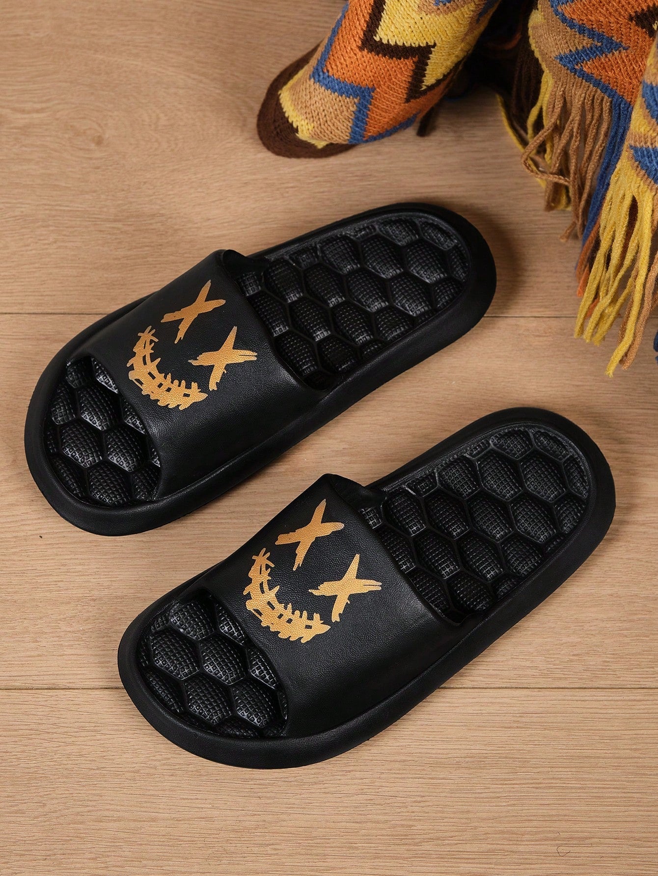 Chinelo Masculino Casual Estampado Versátil Para Praia e Dia a Dia Chinelo Masculino Casual Estampado Versátil Para