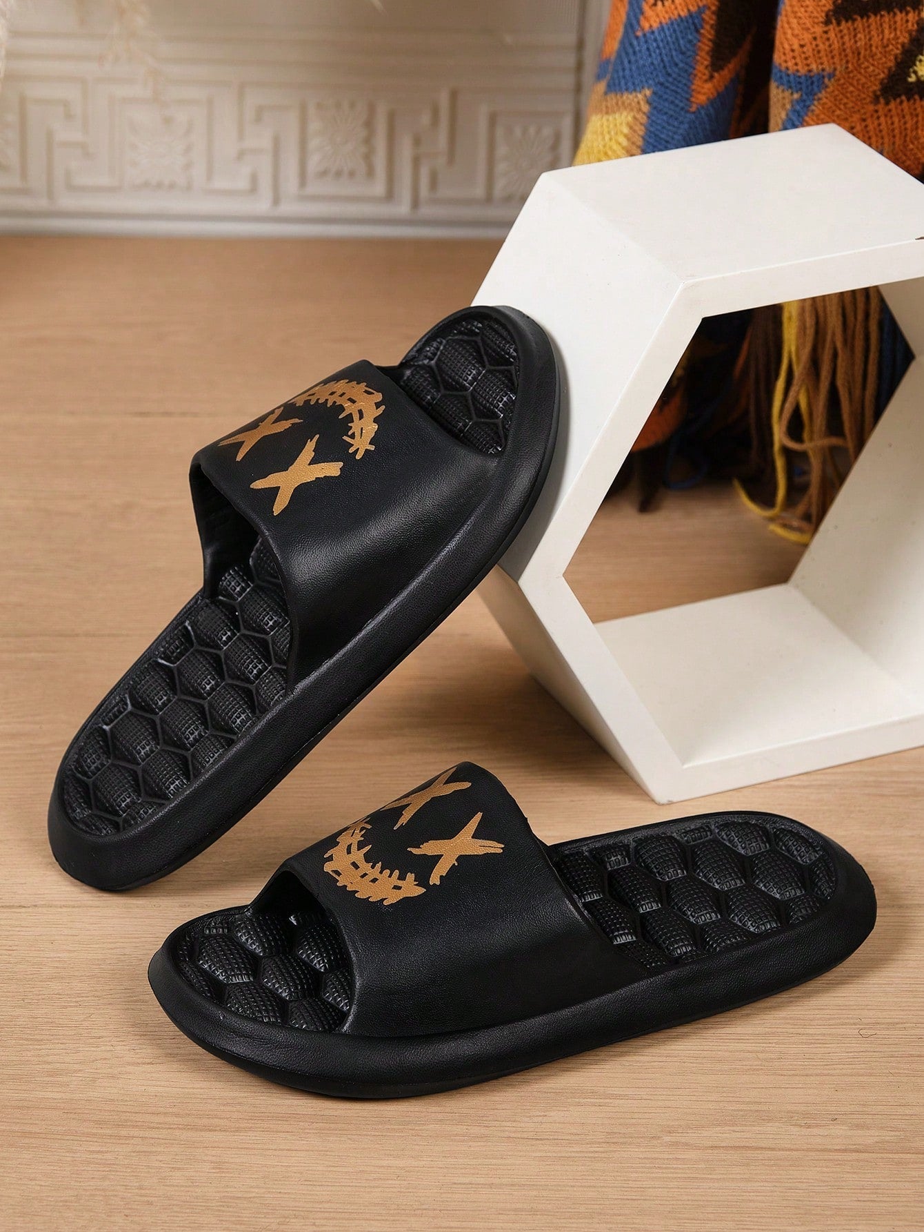 Chinelo Masculino Casual Estampado Versátil Para Praia e Dia a Dia Chinelo Masculino Casual Estampado Versátil Para