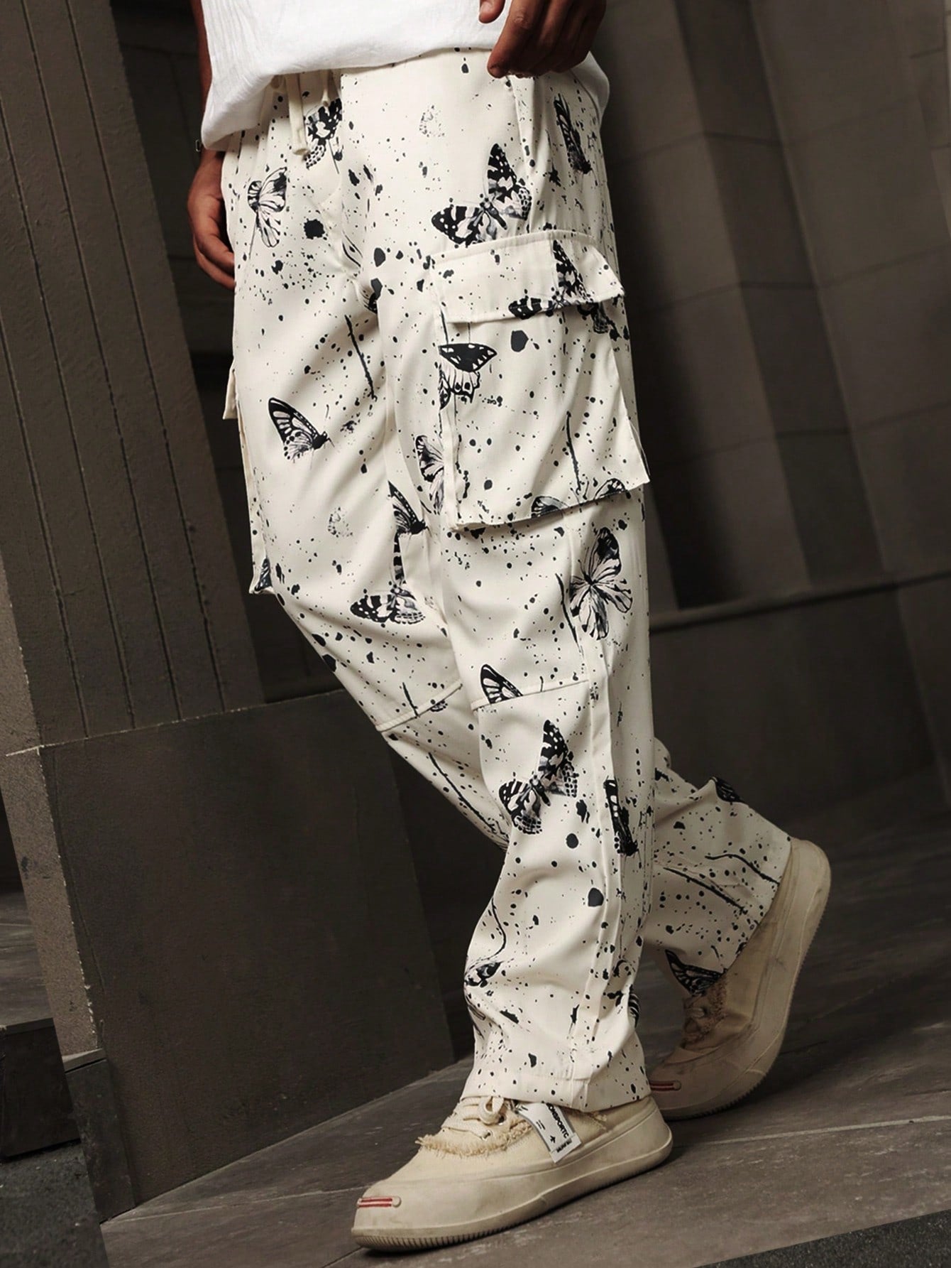 Calça Masculina Cargo Estampada Com Estilo Street Exclusivo Calça Masculina Cargo Estampada Com Estilo Street Exclusivo