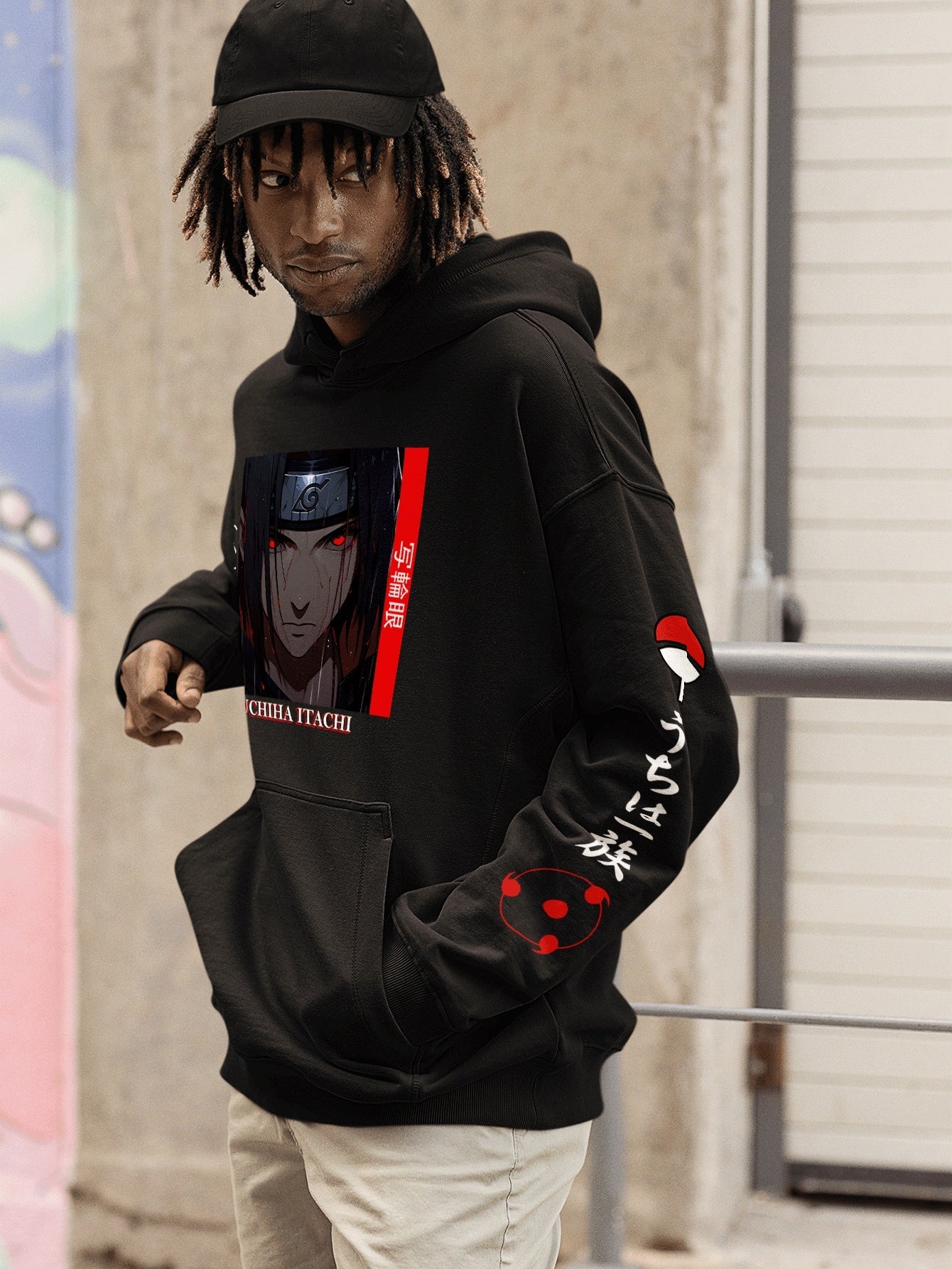 Moletom Masculino Uchiha Itachi Anime Naruto Preto / PP Moletom Masculino Uchiha Itachi Anime Naruto