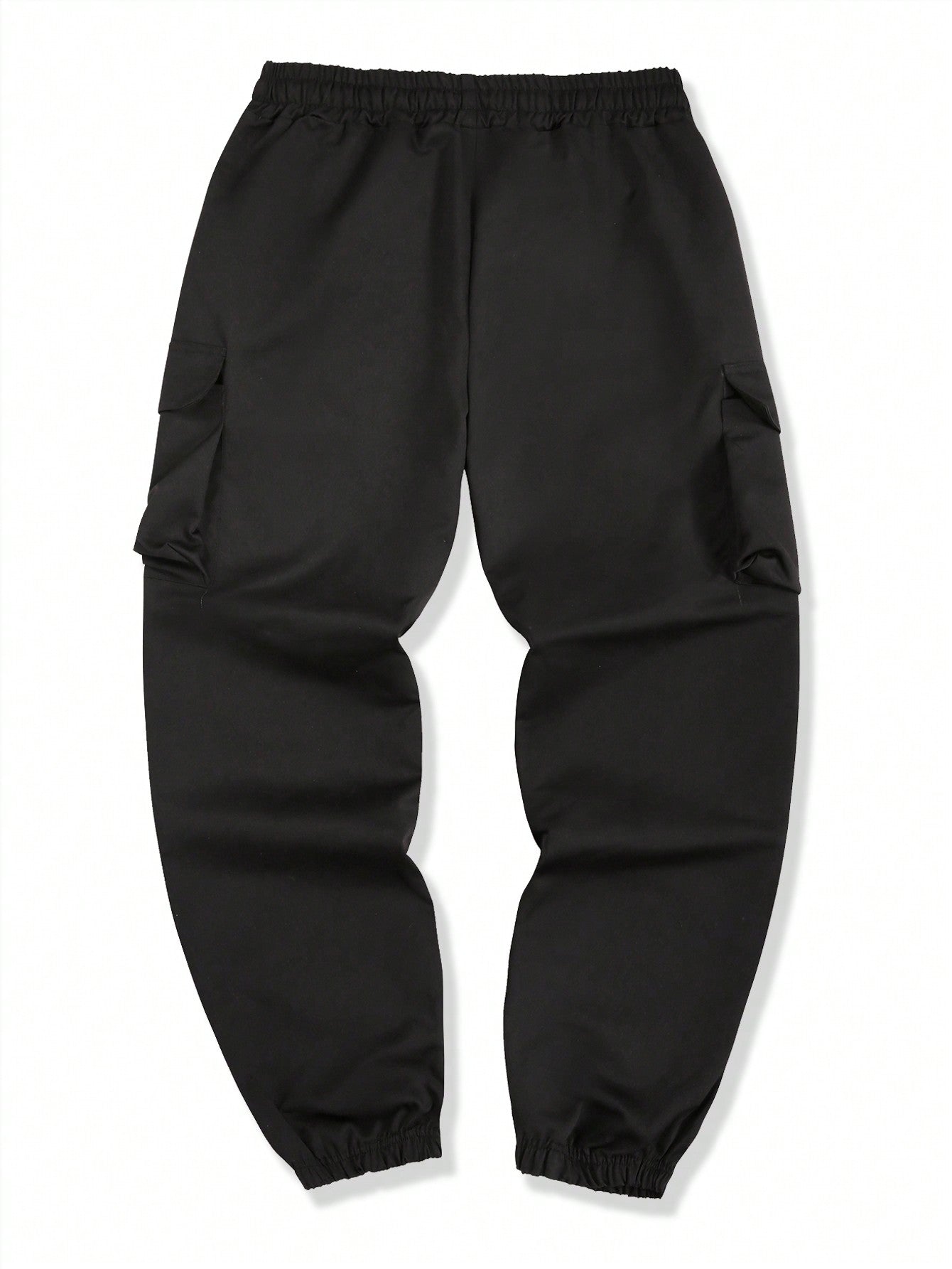 Calça Masculina Cargo Solta Com Estampa Dragão E Cós Ajustável Calça Masculina Cargo Solta Com Estampa Dragão E Cós