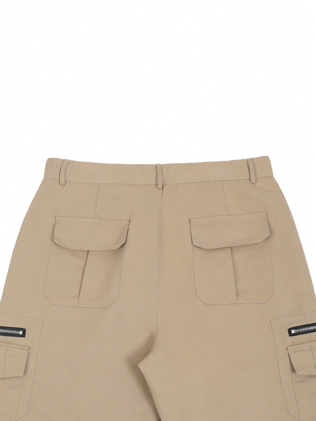 Shorts Masculino Cargo Com Zíperes E Estilo Tático Urbano Shorts Masculino Cargo Com Zíperes E Estilo Tático Urbano