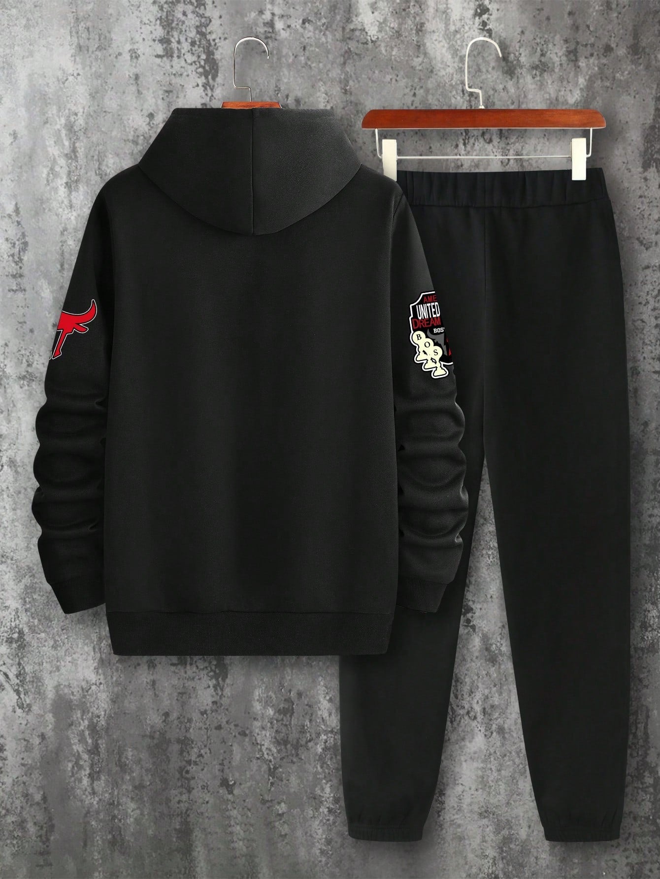 Conjunto Masculino Moletom Boston Esportivo Com Estampa Número Conjunto Masculino Moletom Boston Esportivo Com Estampa