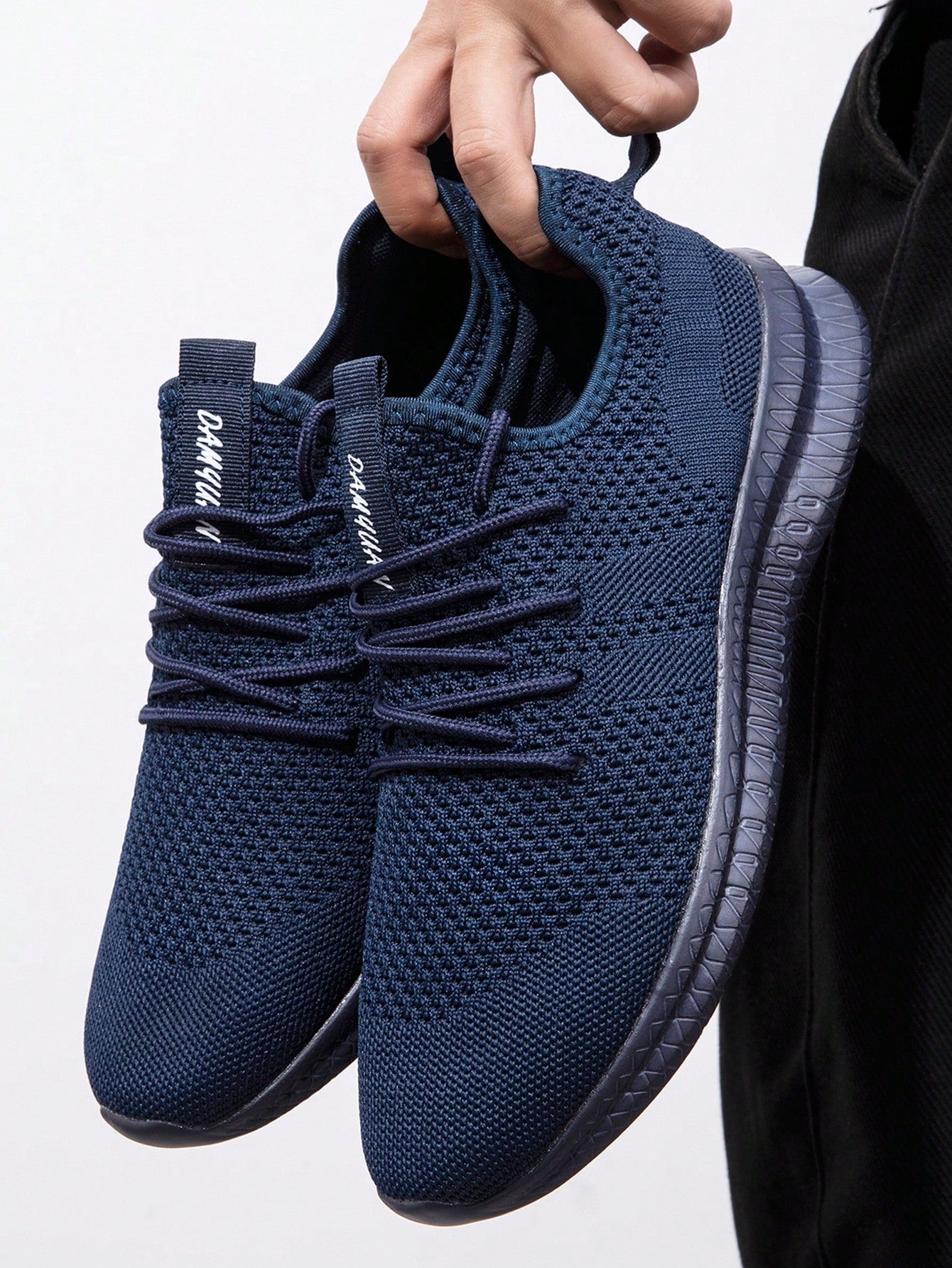 Tênis Masculino Leve Respirável Casual Confortável Para Caminhada Azul Marinho / 36 Tênis Masculino Leve Respirável