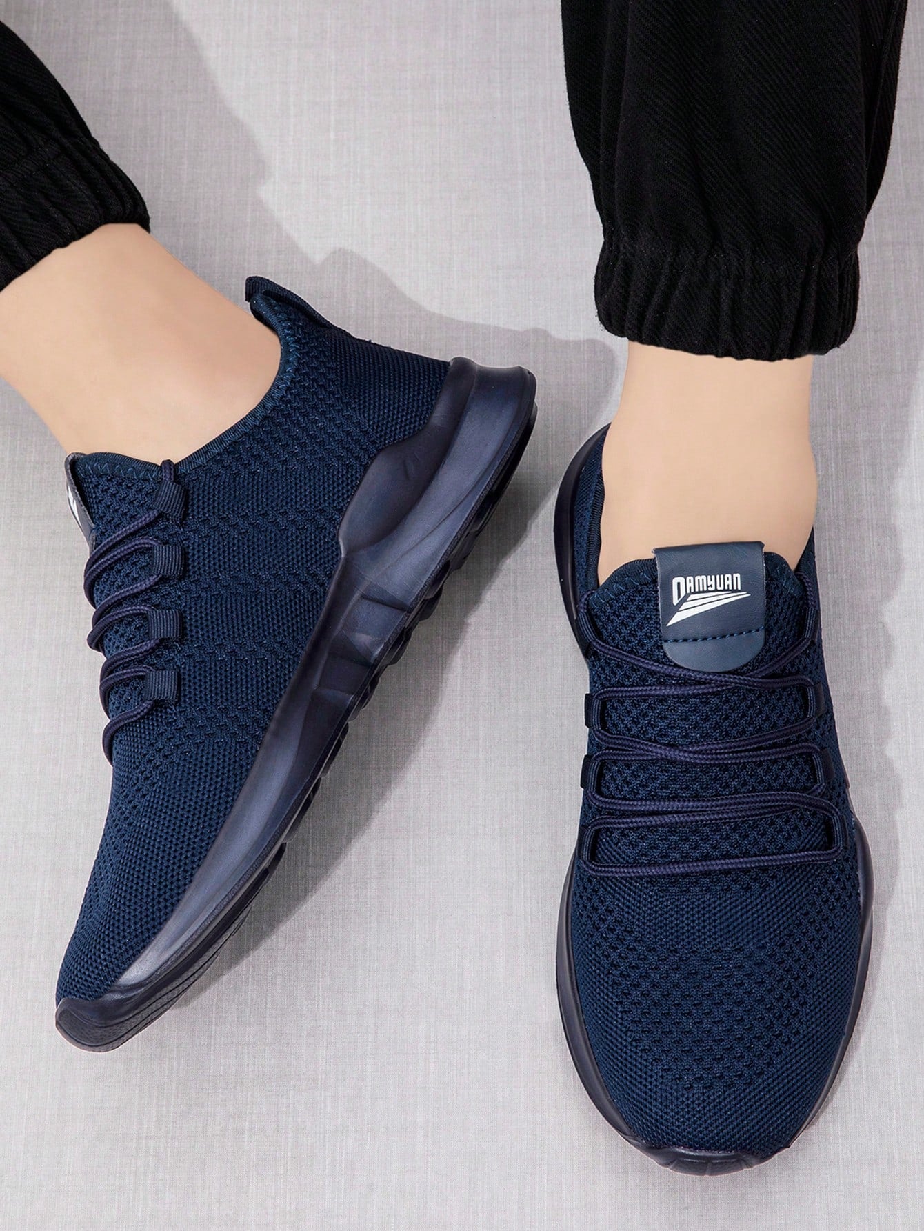 Tênis Masculino Chunky Slip On Leve Respirável Versátil Tênis Masculino Chunky Slip On Leve Respirável Versátil