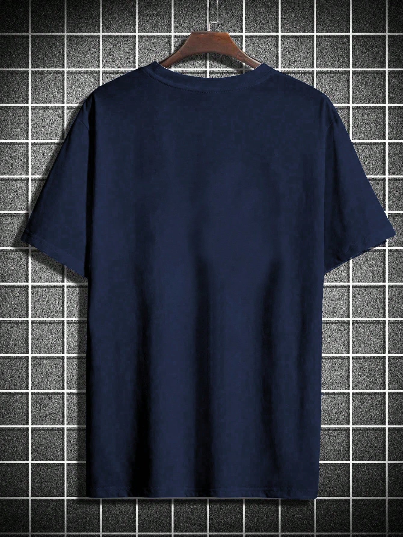 Camisa Masculina Oversized Estilo Urbano Estampa Cristã Camisa Masculina Oversized Estilo Urbano Estampa Cristã