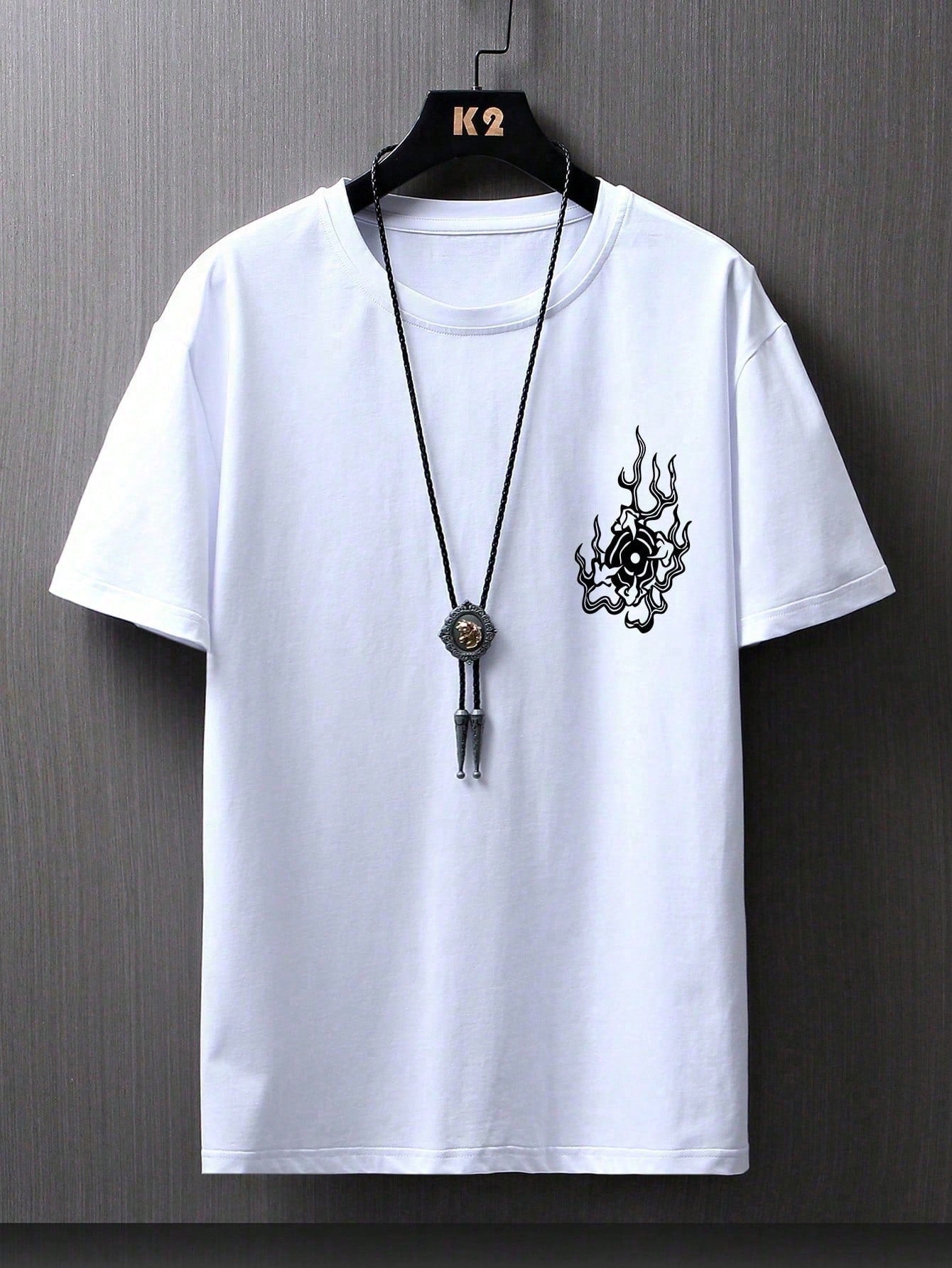 Camiseta Masculina Oversized Estampa De Dragão Urbana Camiseta Masculina Oversized Estampa De Dragão Urbana