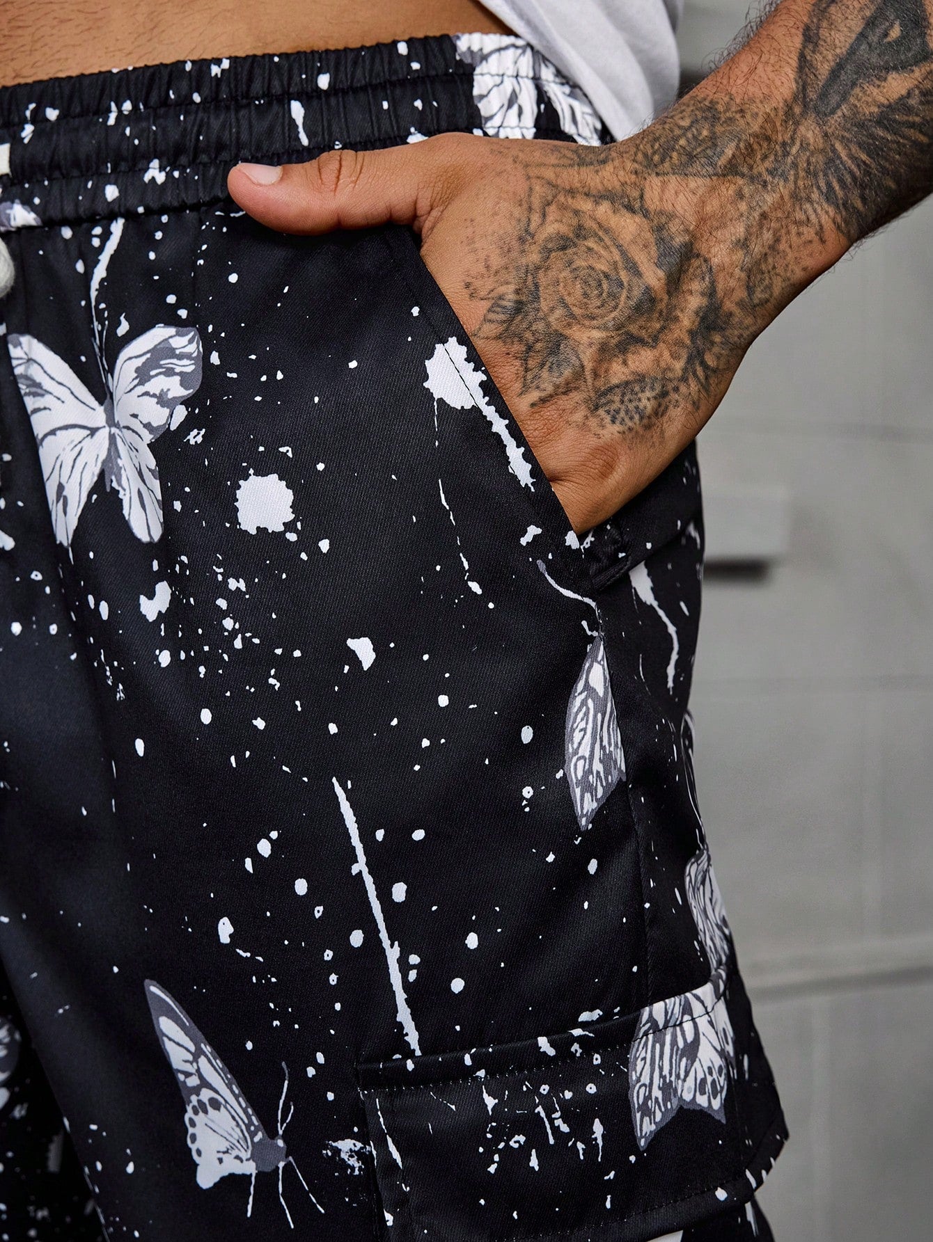 Calça Masculina Cargo Estampada Com Estilo Street Exclusivo Calça Masculina Cargo Estampada Com Estilo Street Exclusivo