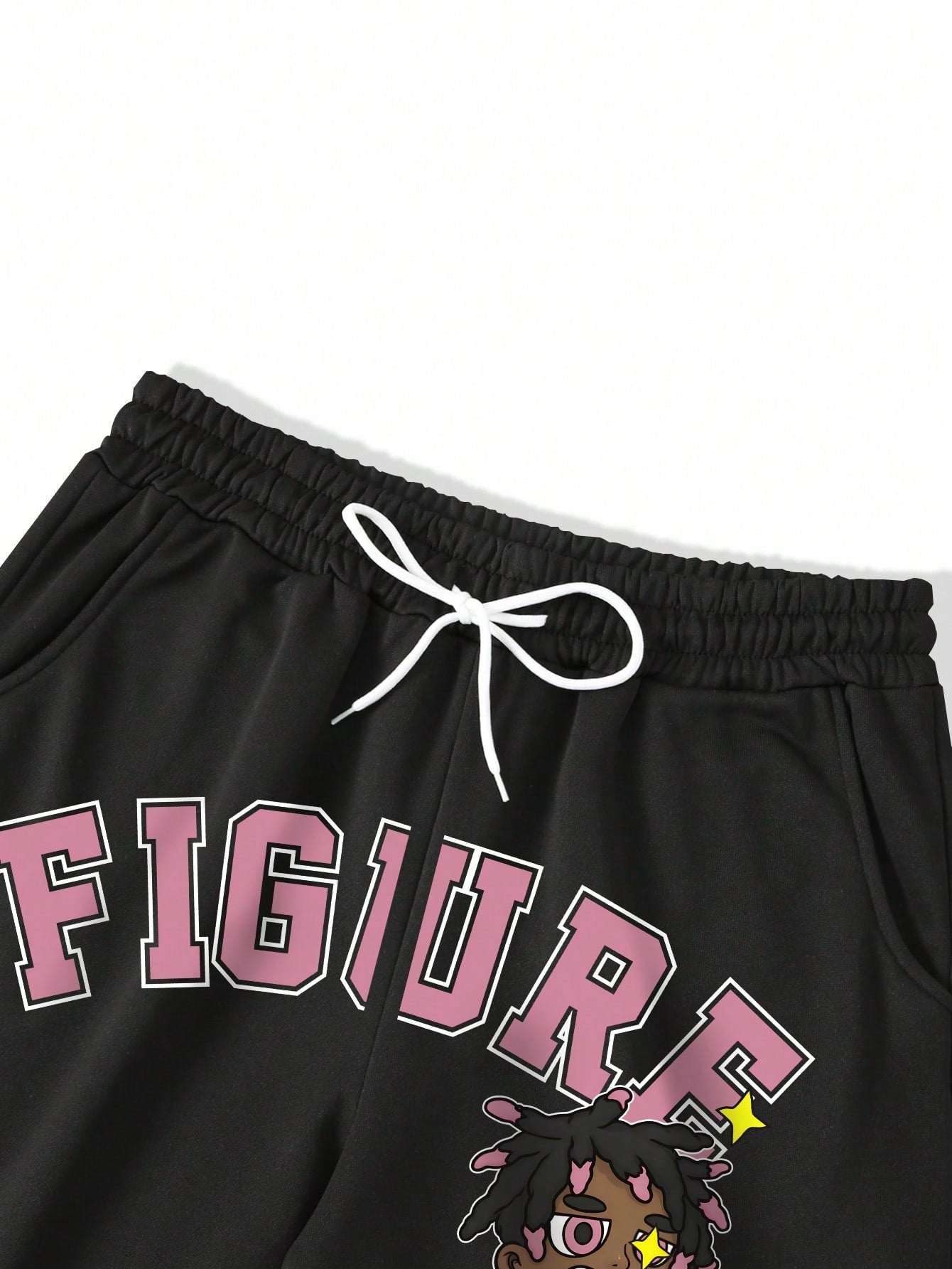 Conjunto Masculino Moletom Cartoon Figure Com Estampa Urbana Conjunto Masculino Moletom Cartoon Figure Com Estampa