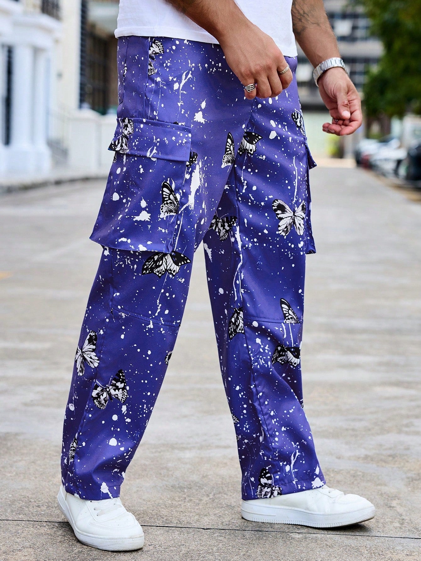 Calça Masculina Cargo Estampada Com Estilo Street Exclusivo Calça Masculina Cargo Estampada Com Estilo Street Exclusivo