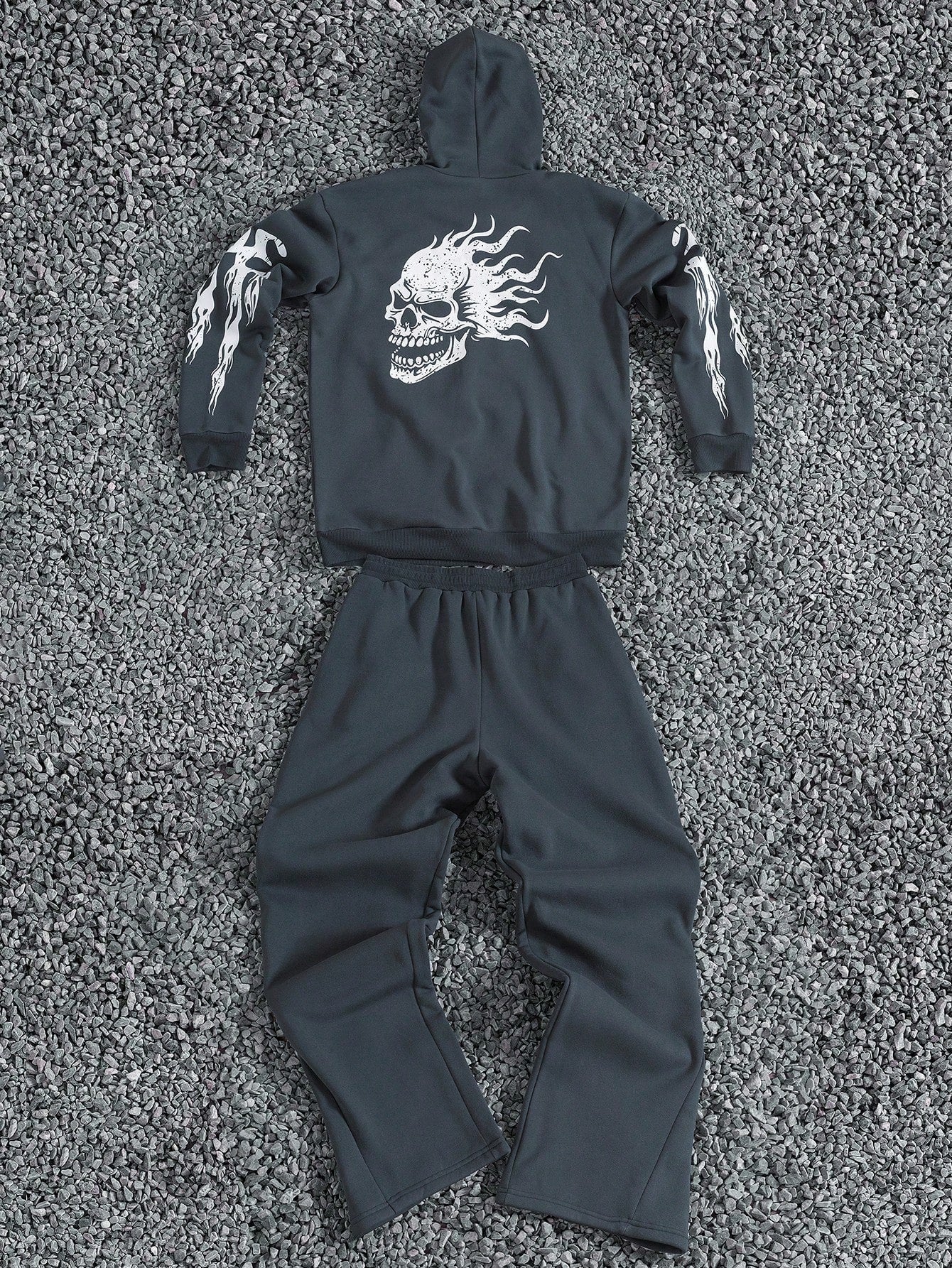 Conjunto Masculino Moletom Estampa Lettering E Calça Jogger Estampada Conjunto Masculino Moletom Estampa Lettering E