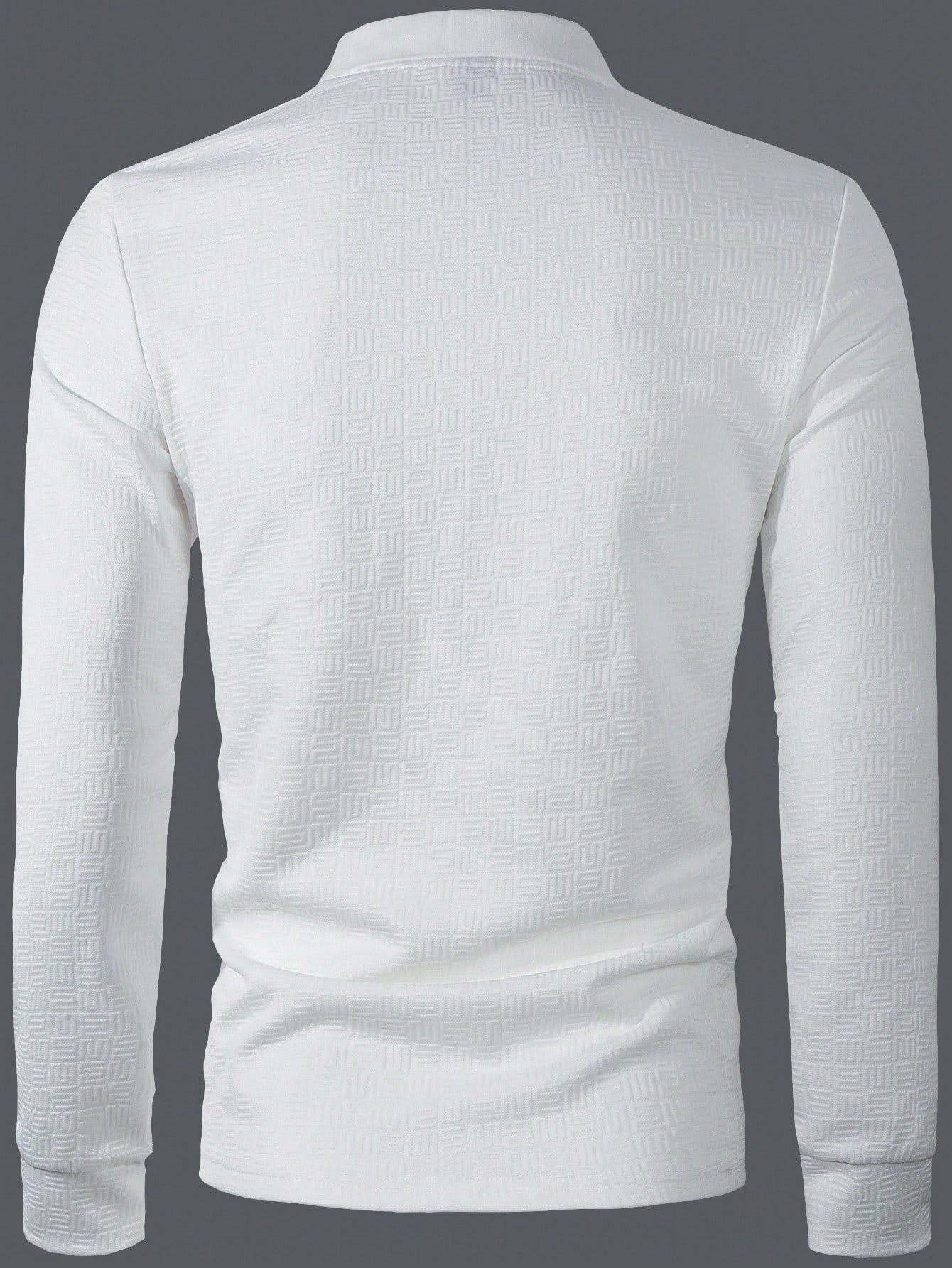 Camisa Polo Masculina Manga Longa Casual Botões Versátil Camisa Polo Masculina Manga Longa Casual Botões Versátil