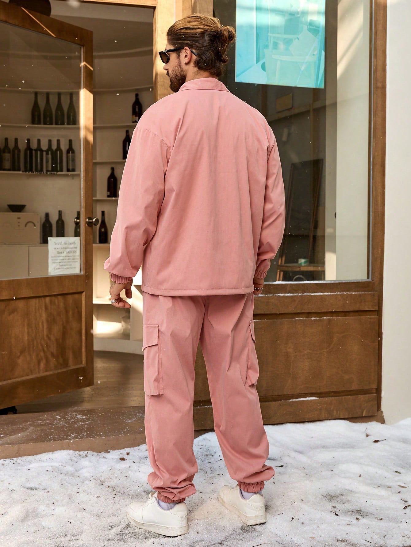 Conjunto Masculino Jaqueta Utilitária E Calça Cargo Moderna Conjunto Masculino Jaqueta Utilitária E Calça Cargo Moderna