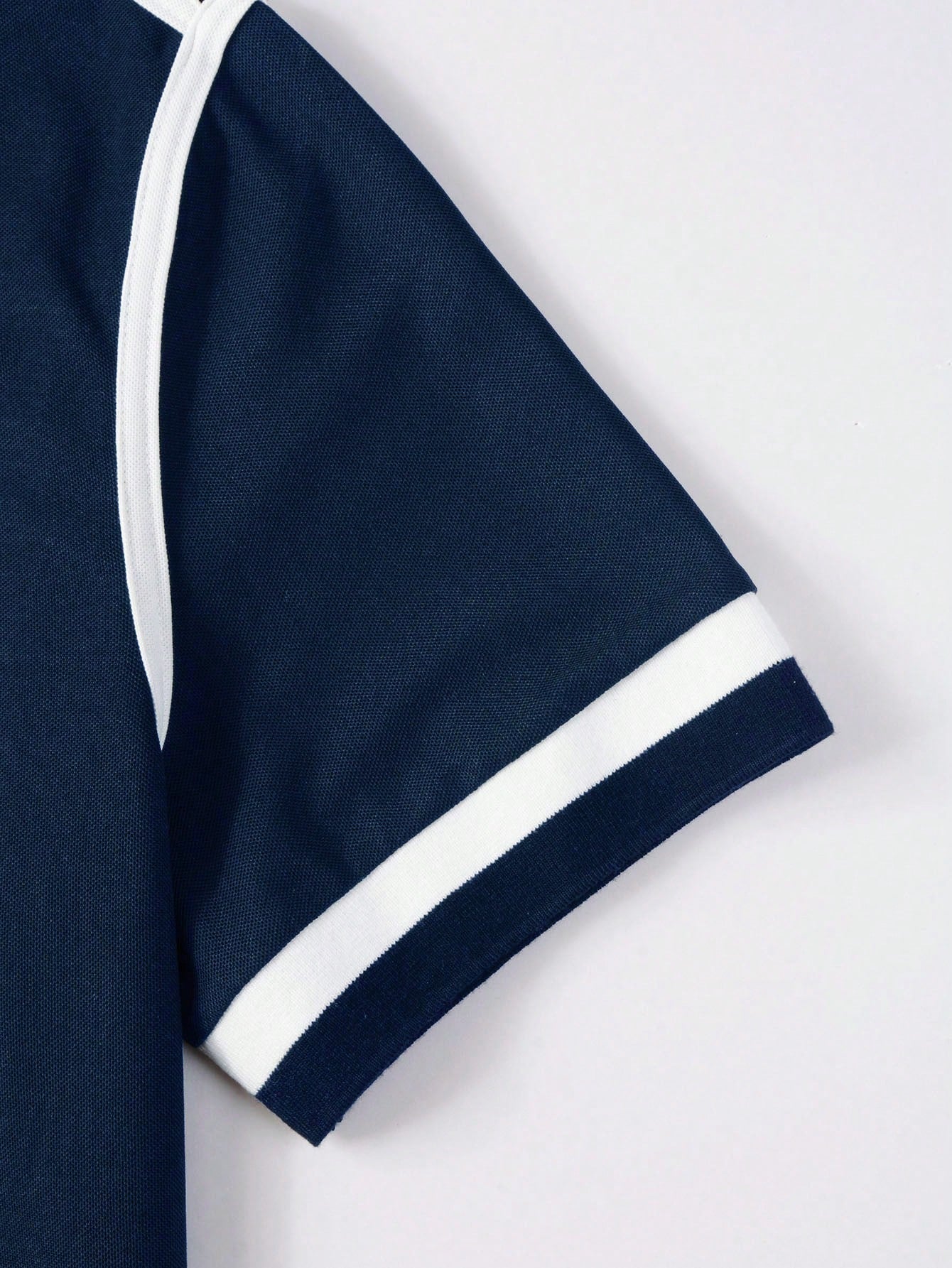 Camisa Polo Masculina Casual Botões Design Color Block Camisa Polo Masculina Casual Botões Design Color Block