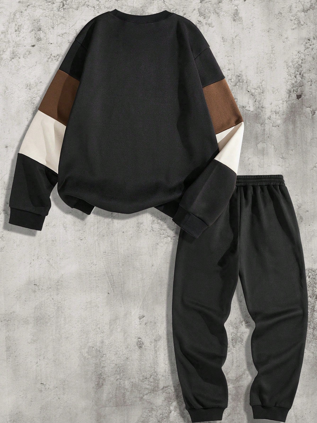 Conjunto Masculino Moletom Color Block Estilo Urbano Conjunto Masculino Moletom Color Block Estilo Urbano