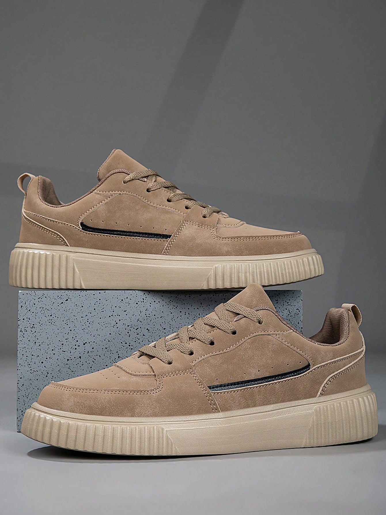 Tênis Masculino Street Board Cadarço Solado Antiderrapante Durável Tênis Masculino Street Board Cadarço Solado