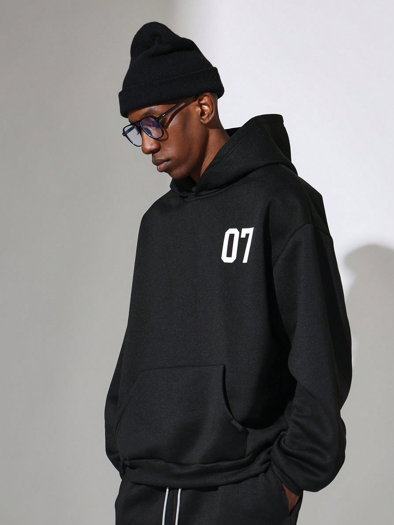 Conjunto Masculino Moletom Estampa Número E Calça Jogger Cós Ajustável Conjunto Masculino Moletom Estampa Número E